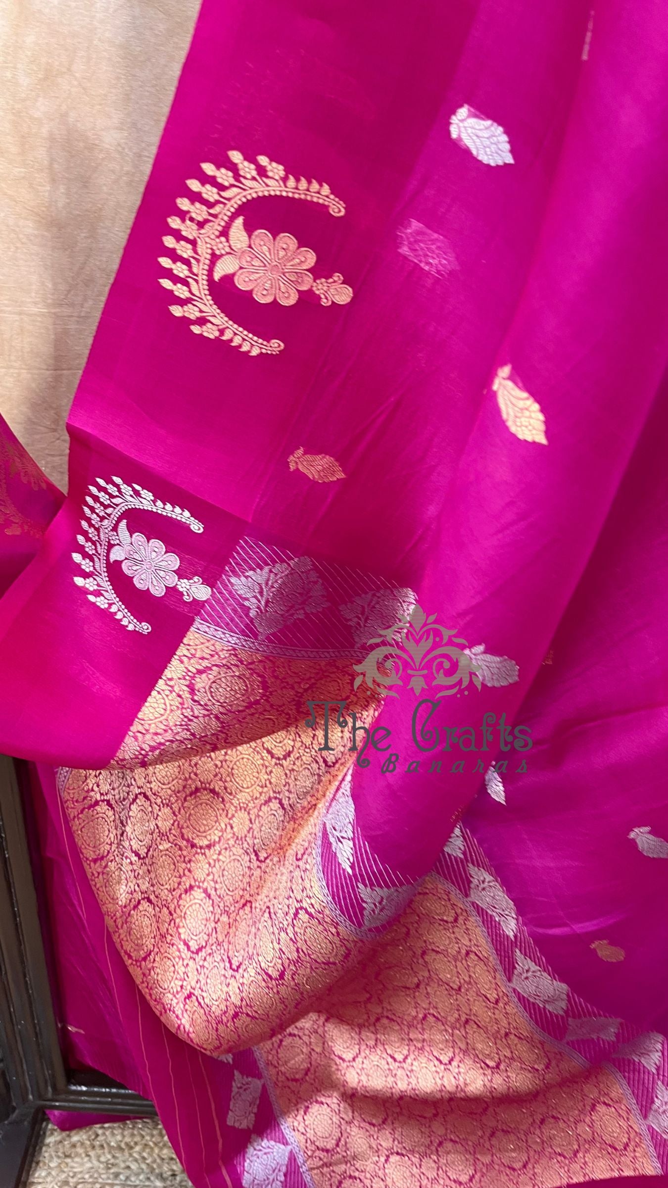 Pure Kora Silk Handloom Banarasi Saree