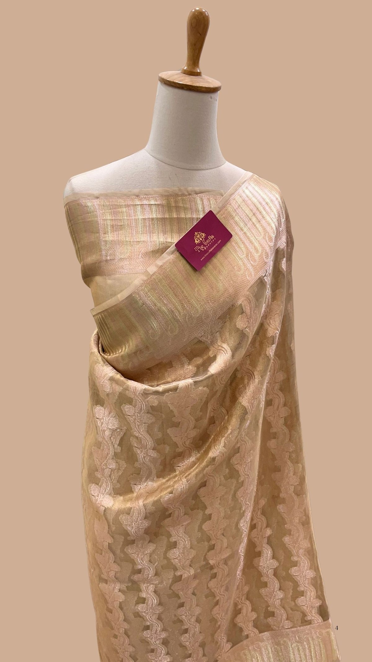 Pure Kora Tissue Silk Banarasi Saree