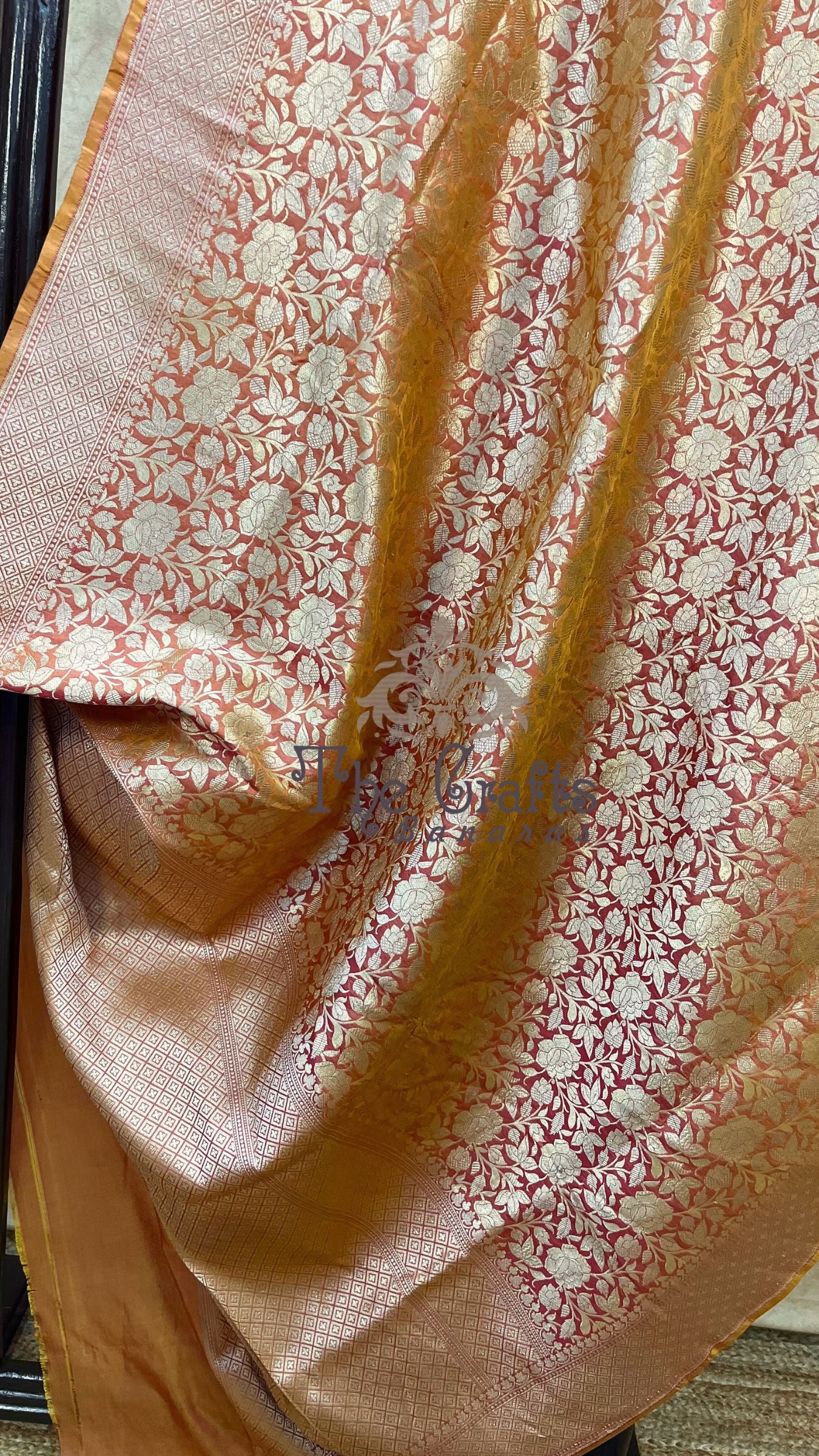 Pure Katan Silk Handloom Banarasi Saree - Tanchui Brocade