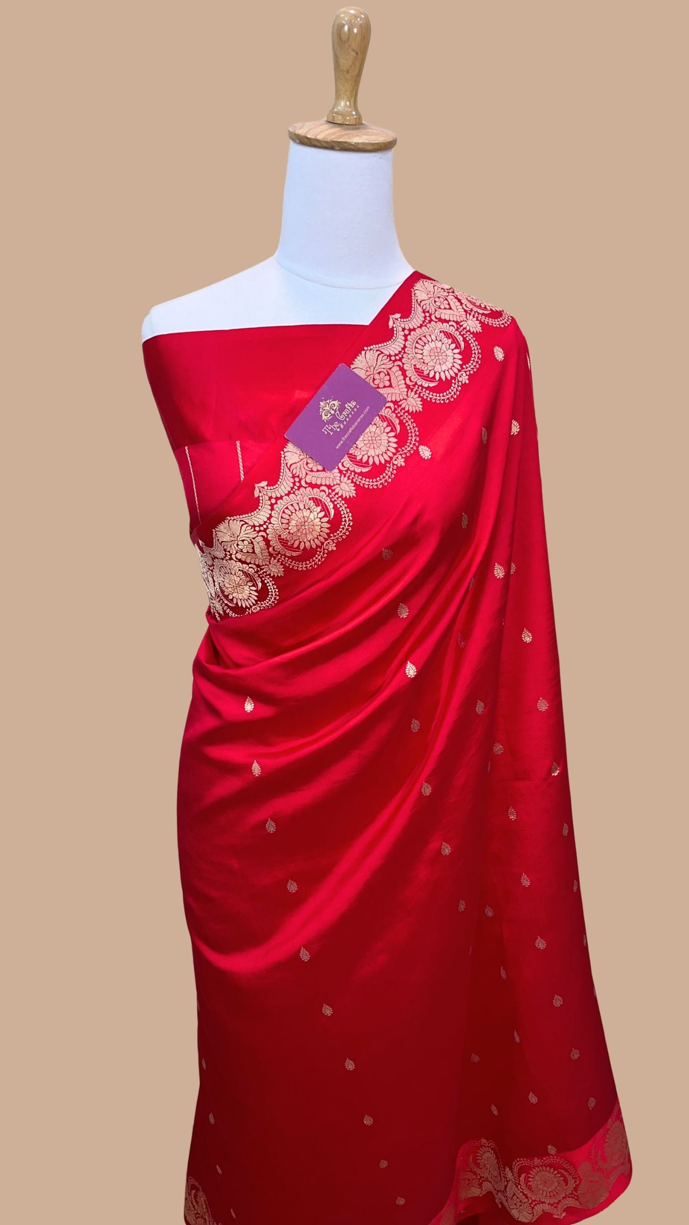 Pure Mango Silk Handloom Banarasi Saree