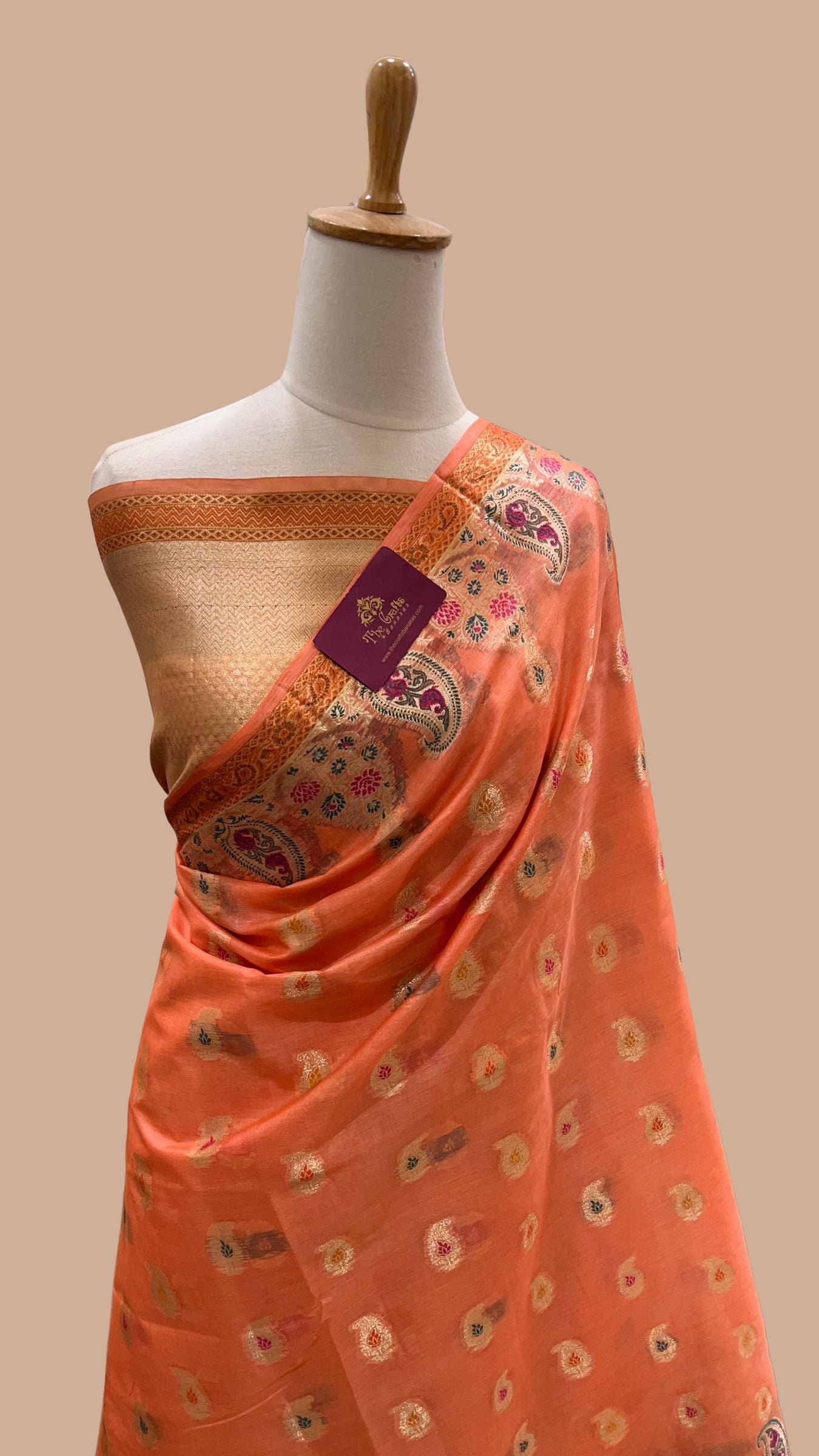 Pure Tussar Silk Banarasi Saree