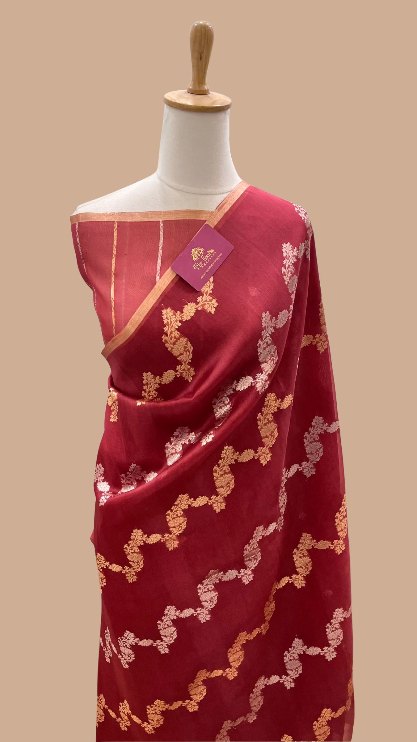 Pure Kora Silk Handloom Banarasi Saree