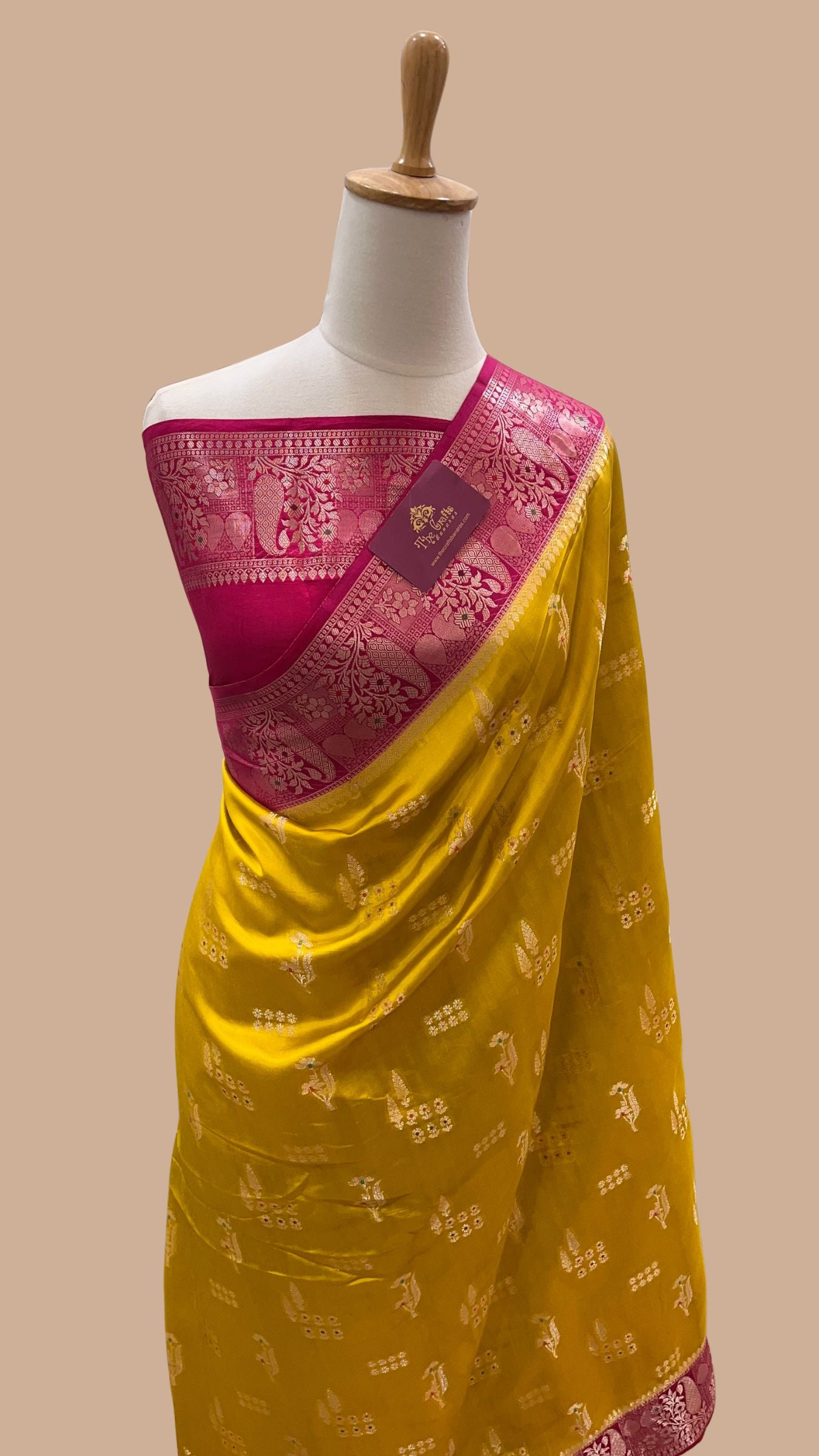 Pure Mango Silk Banarasi Saree