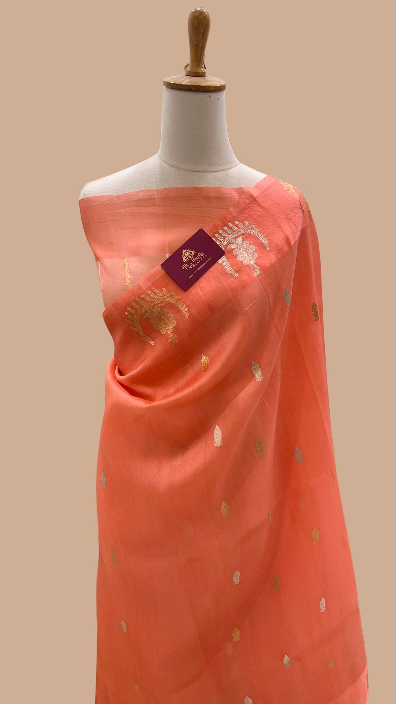 Pure Kora Silk Handloom Banarasi Saree