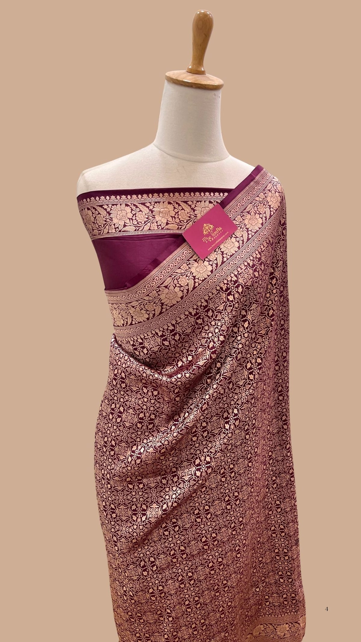 Pure Katan Silk Handloom Banarasi Saree - Tanchui Brocade