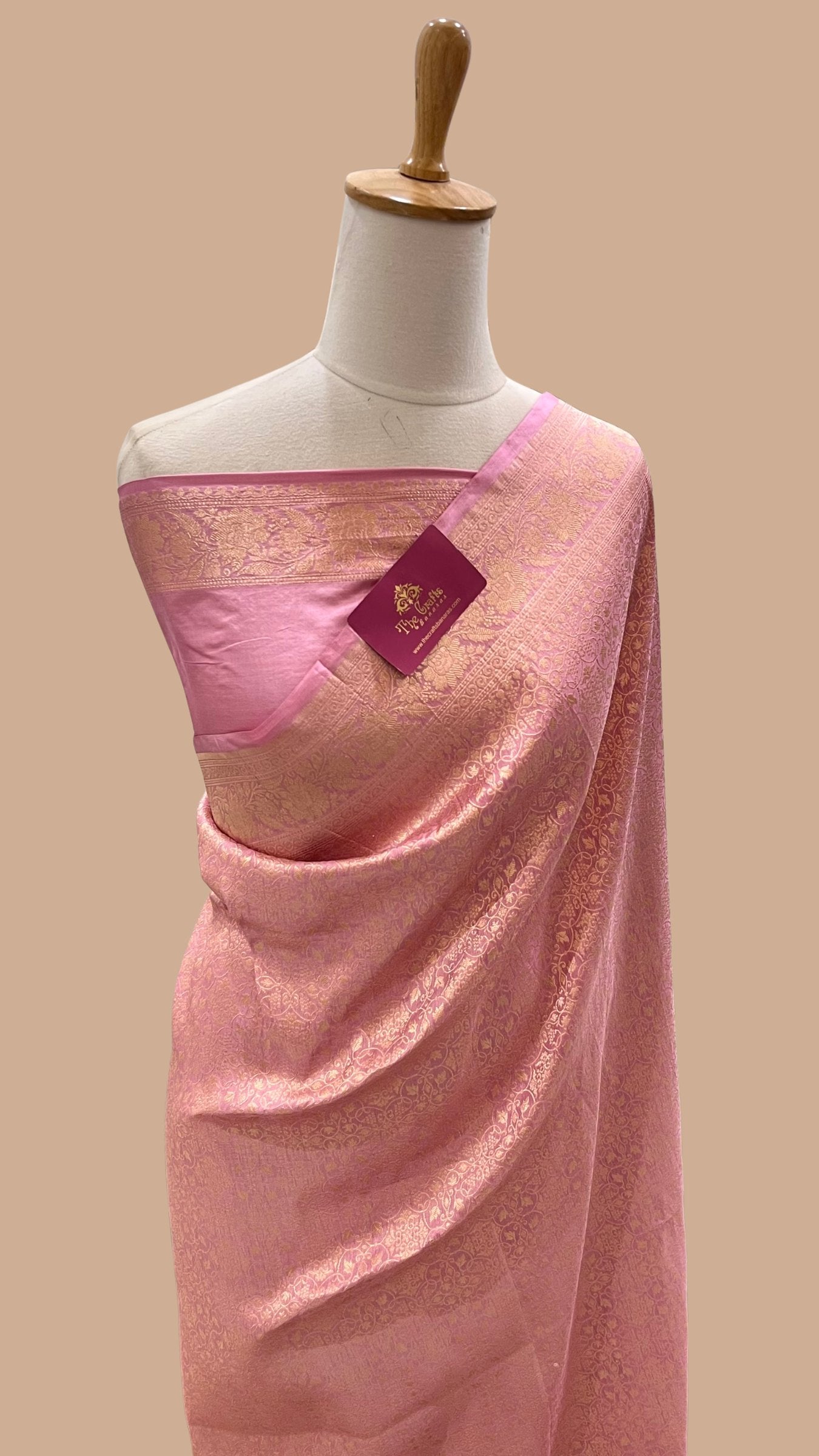 Pure Katan Silk Handloom Banarasi Saree - Tanchui Brocade