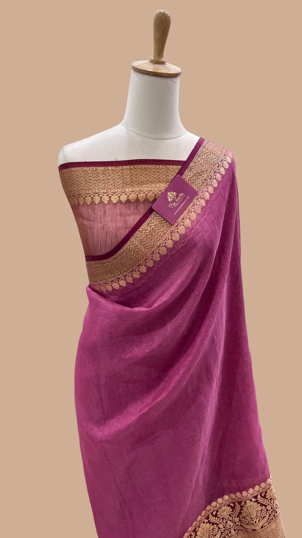 Pure Linen Banarasi Saree
