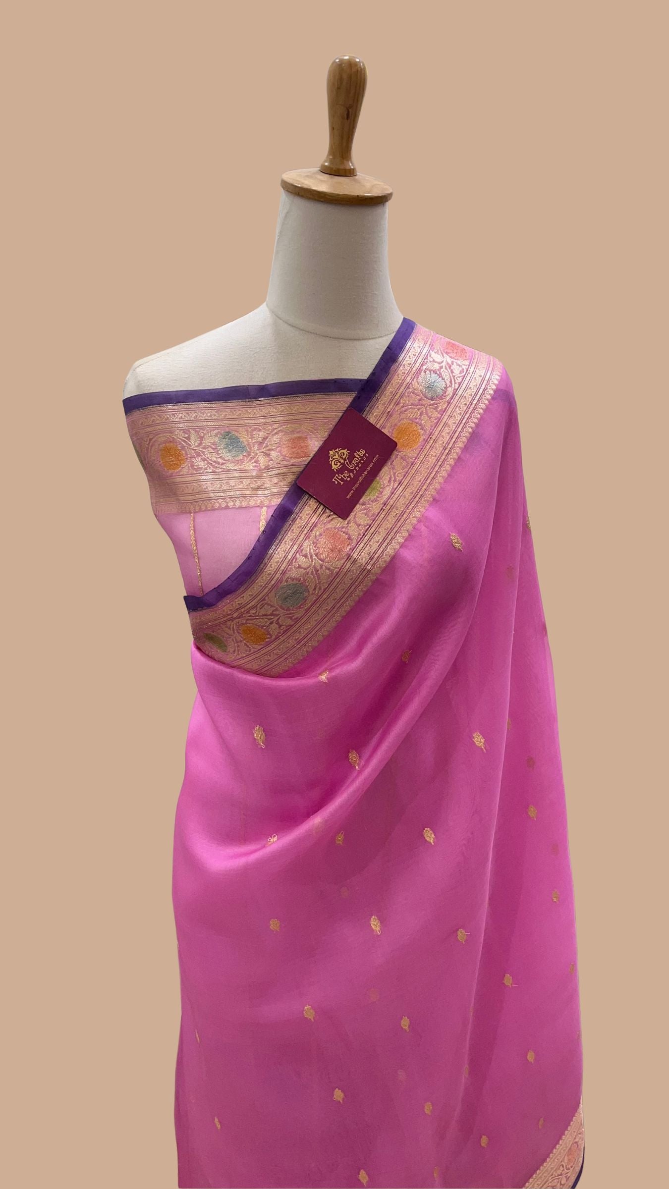 Pure Kora Silk Handloom Banarasi Saree