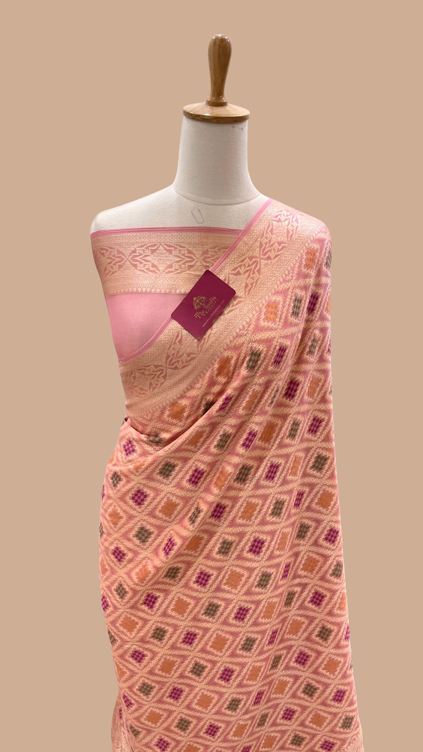 Pure Khaddi Chiffon Banarasi Saree