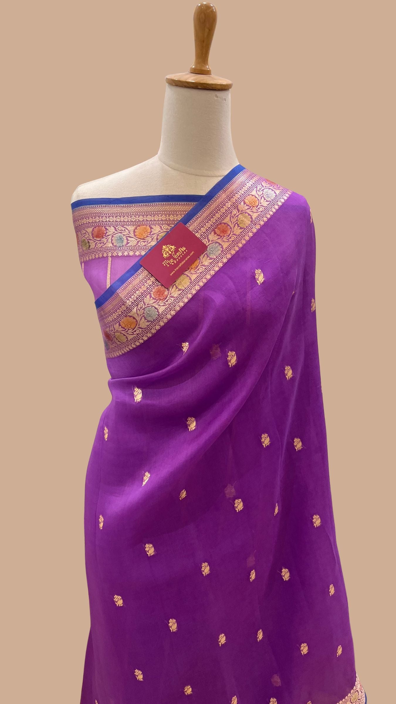 Pure Kora Silk Handloom Banarasi Saree