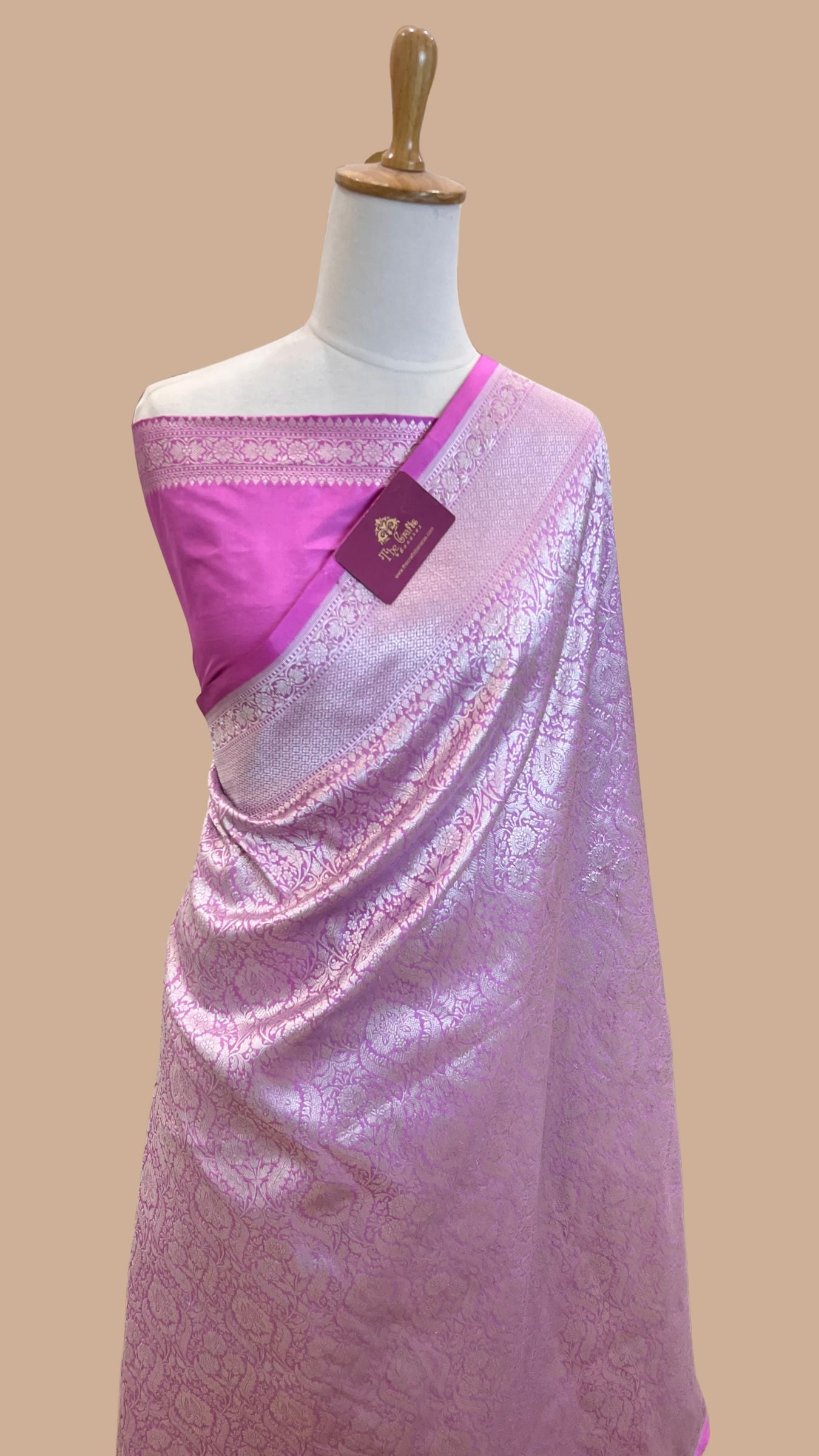 Pure Katan Silk Handloom Banarasi Saree - Tanchui Brocade
