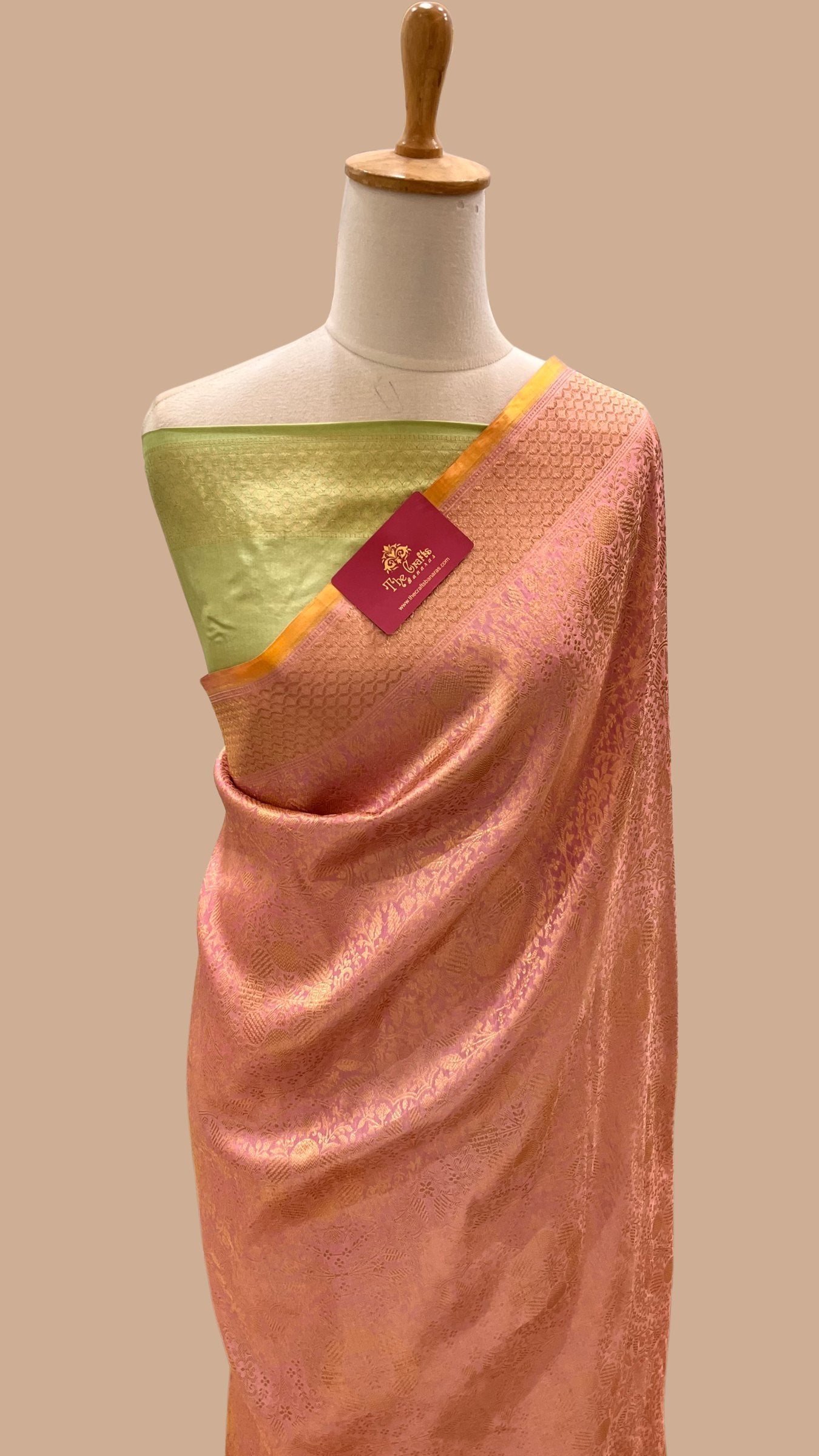 Pure Katan Silk Handloom Banarasi Saree - Tanchui Brocade