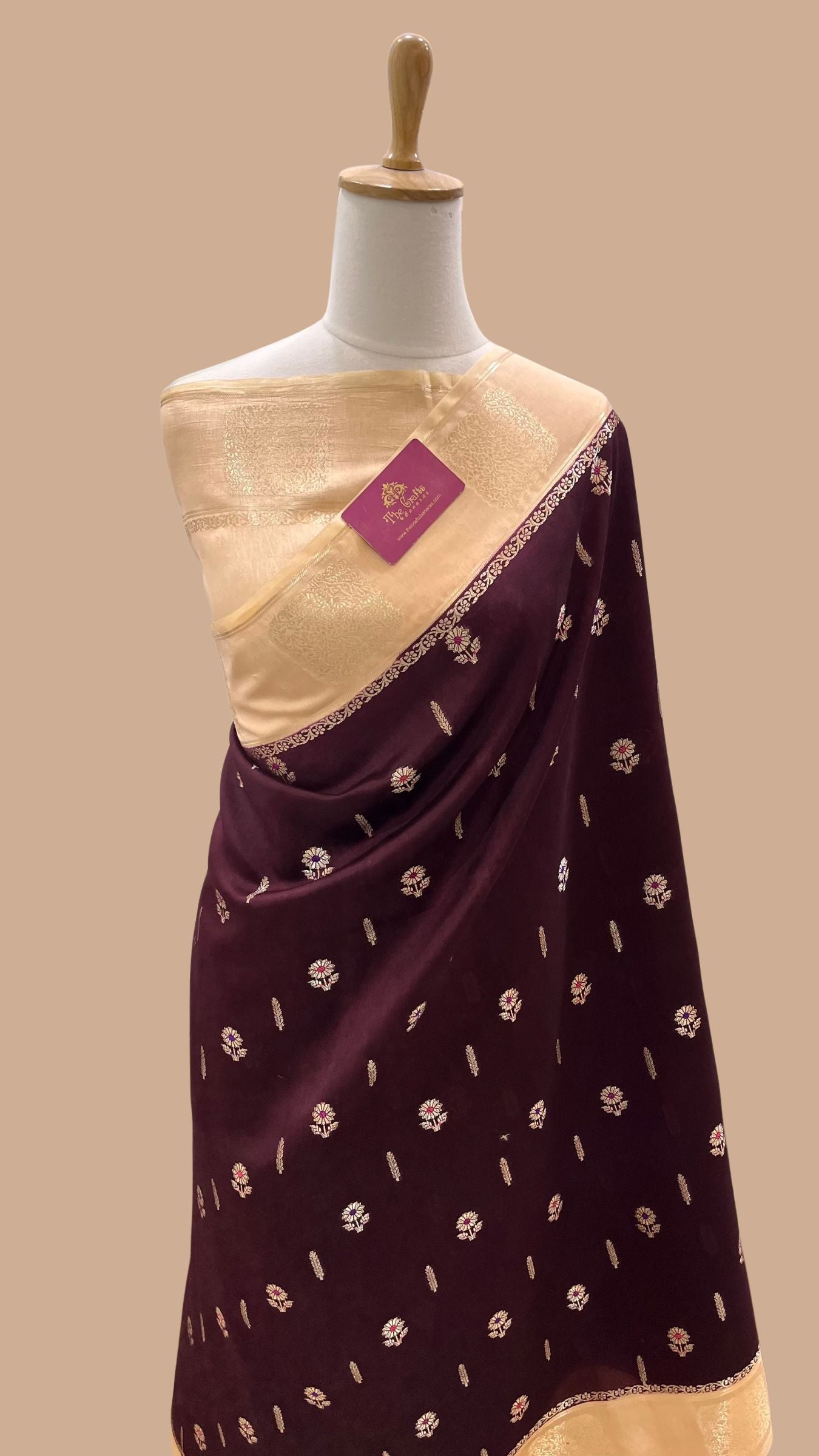 Pure Dupion Silk Banarasi Saree