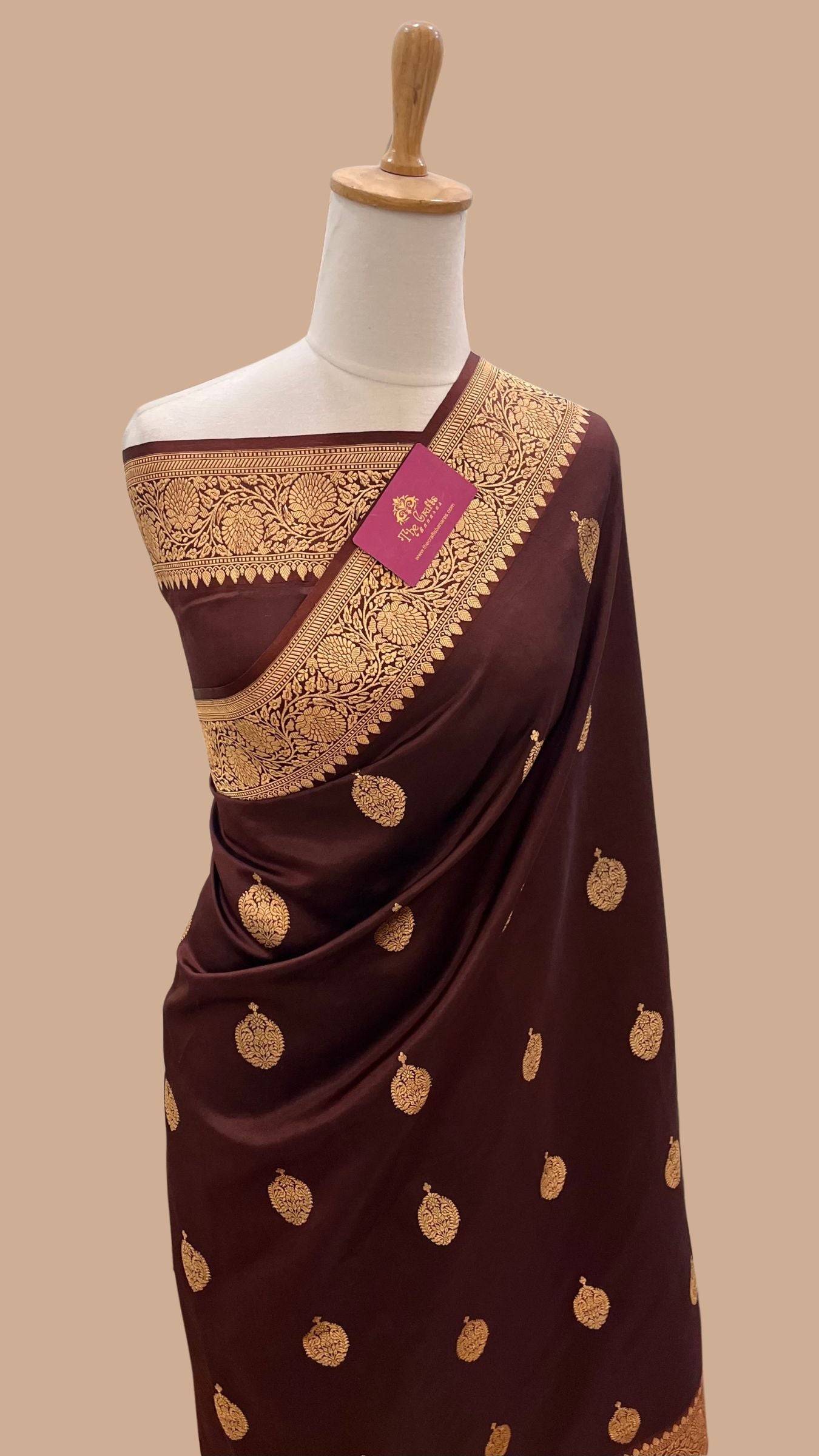 Pure Mango Silk Handloom Banarasi Saree