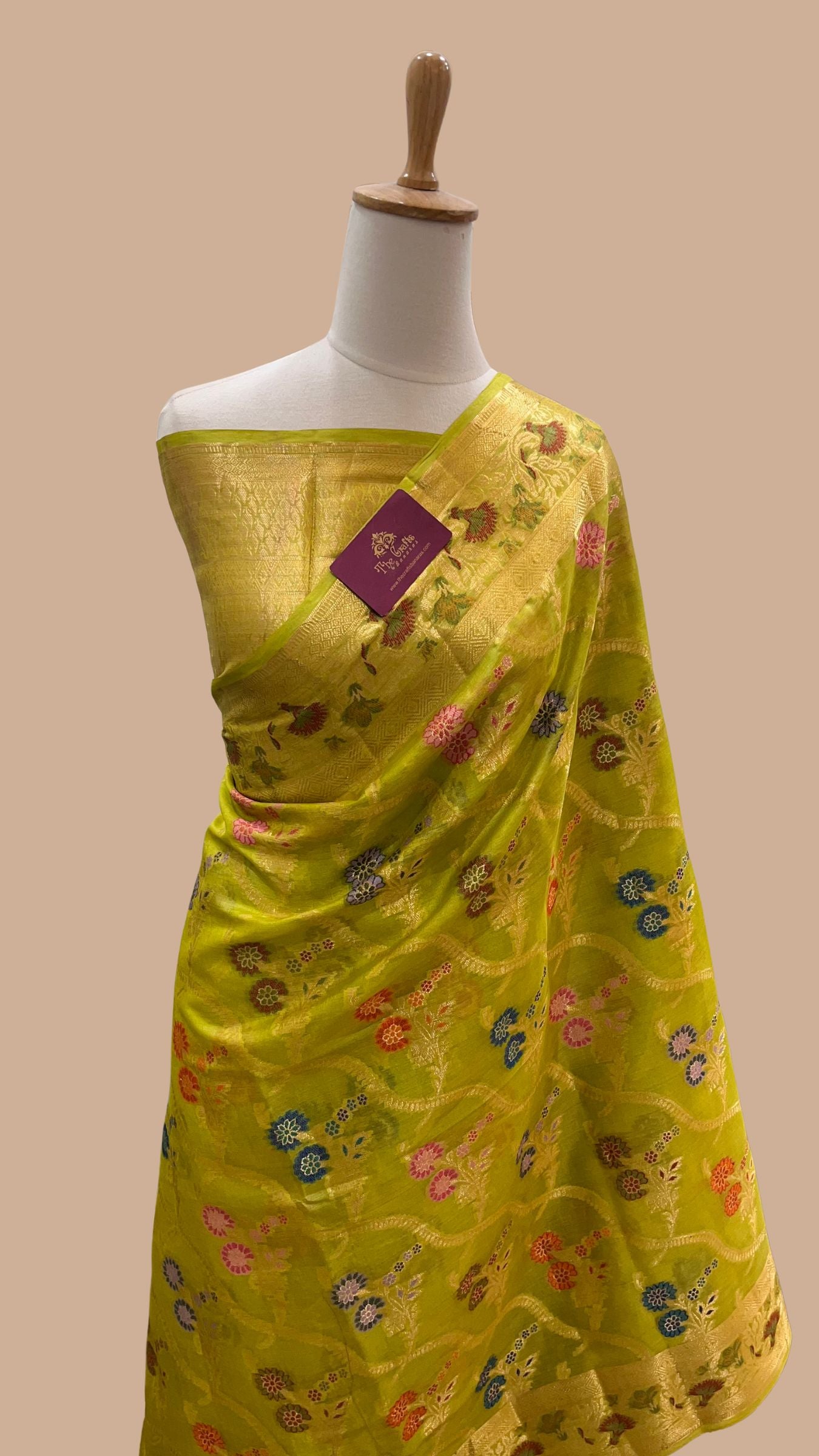 Pure Tussar Silk Banarasi Saree