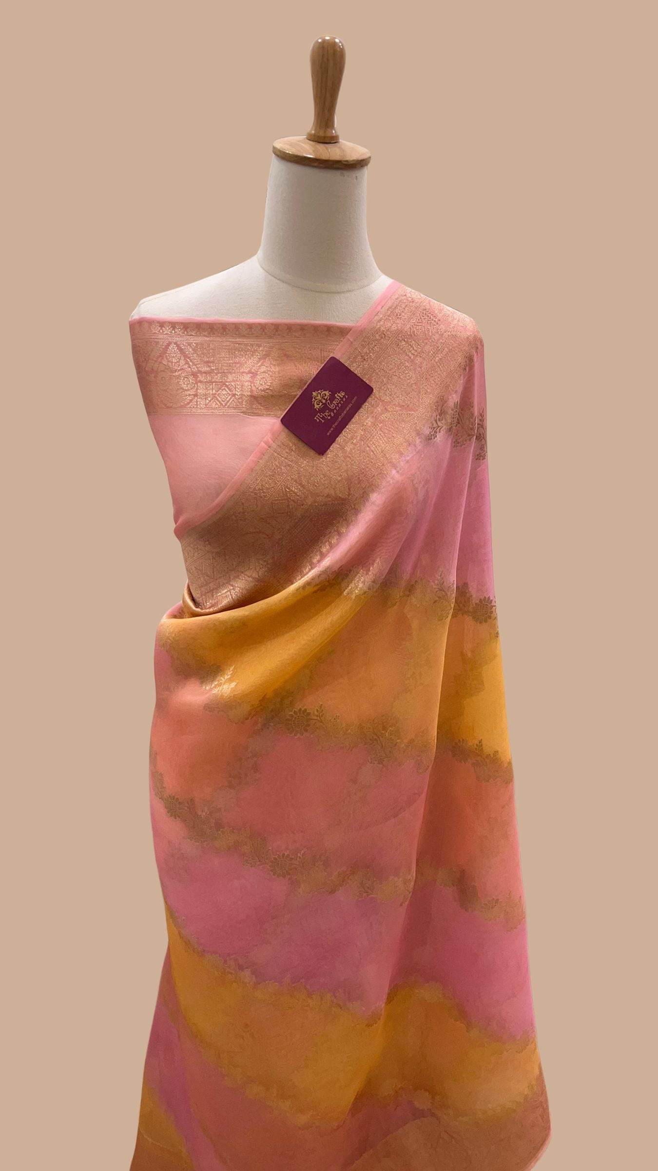 Pure Kora Silk Handloom Banarasi Saree