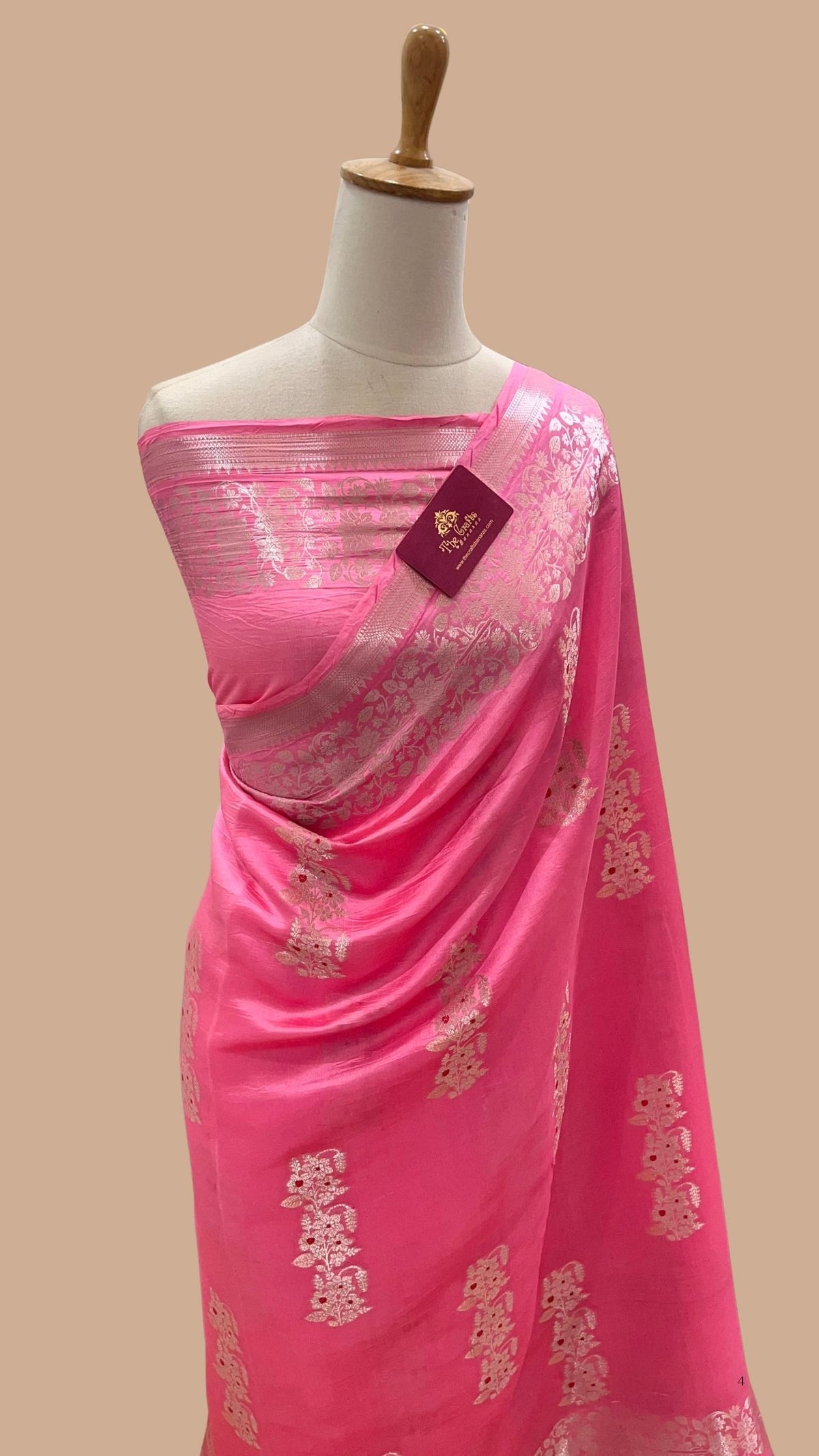 Pure Mango Silk Handloom Banarasi Saree