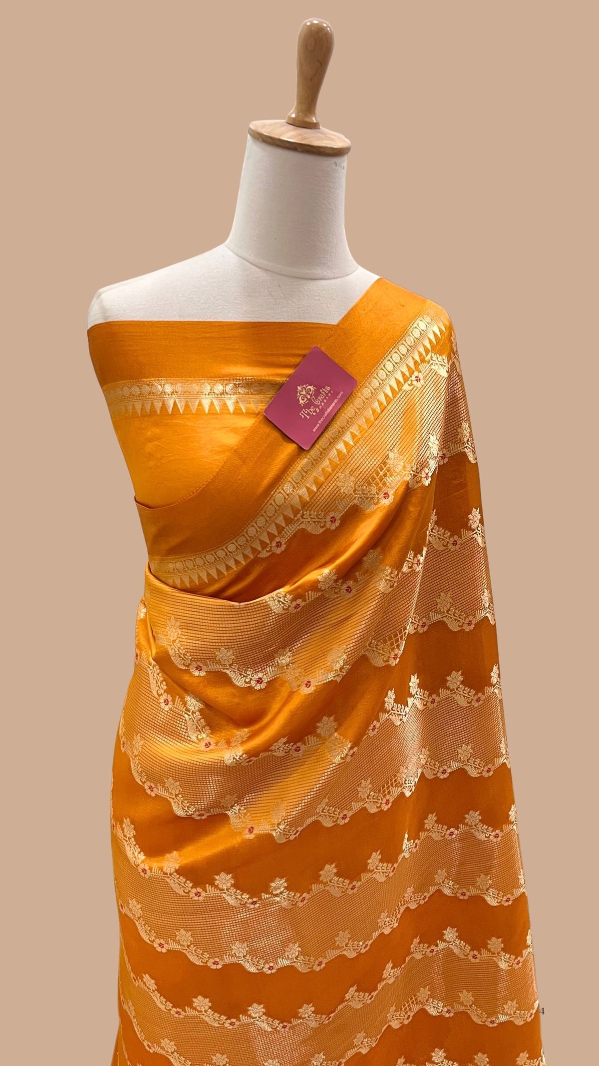Pure Mango Silk Handloom Banarasi Saree