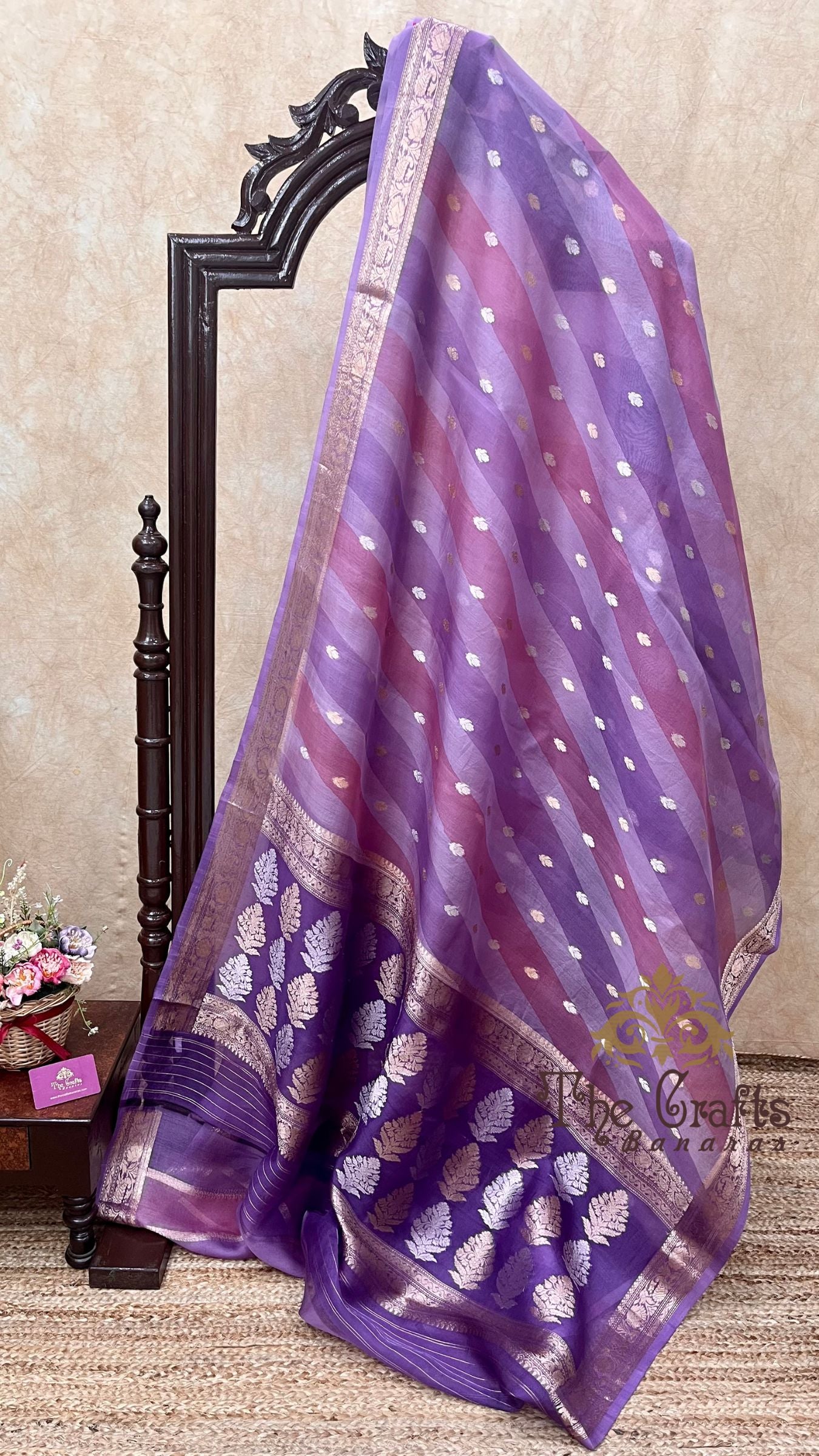 Pure Kora Silk Handloom Banarasi Saree