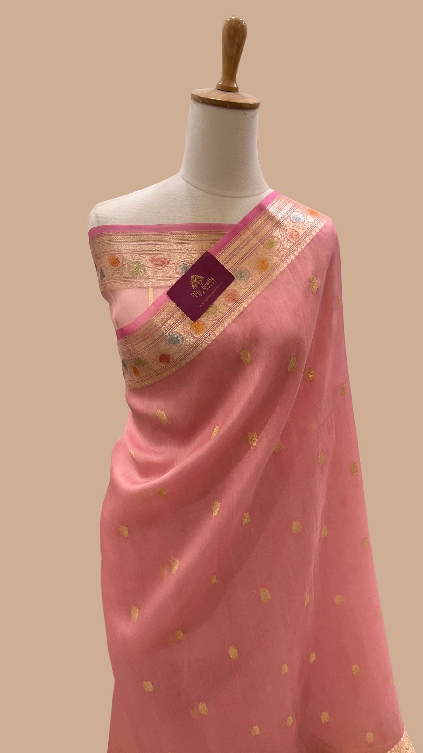Pure Kora Silk Handloom Banarasi Saree