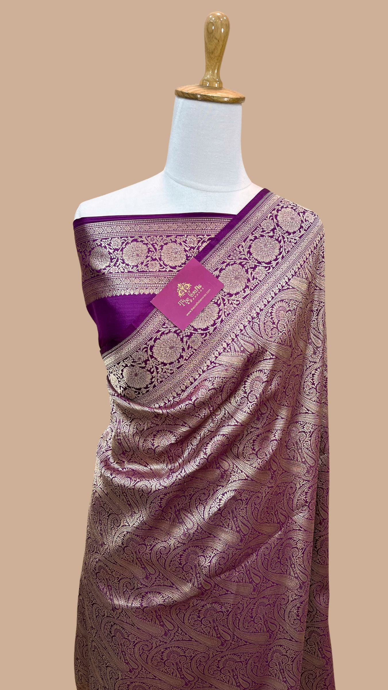 Pure Katan Silk Handloom Banarasi Saree - Tanchui Brocade