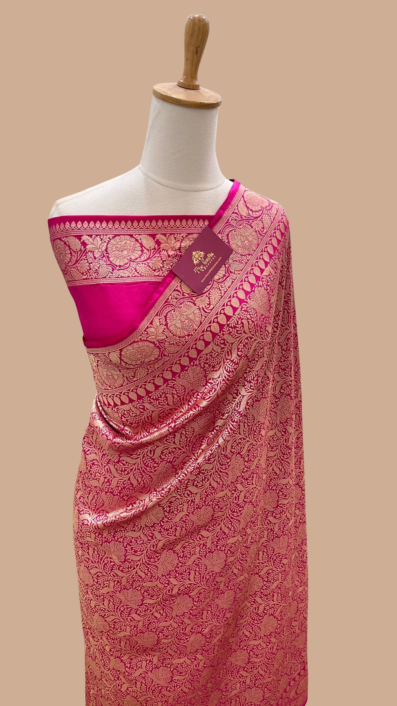 Pure Katan Silk Handloom Banarasi Saree - Tanchui Brocade