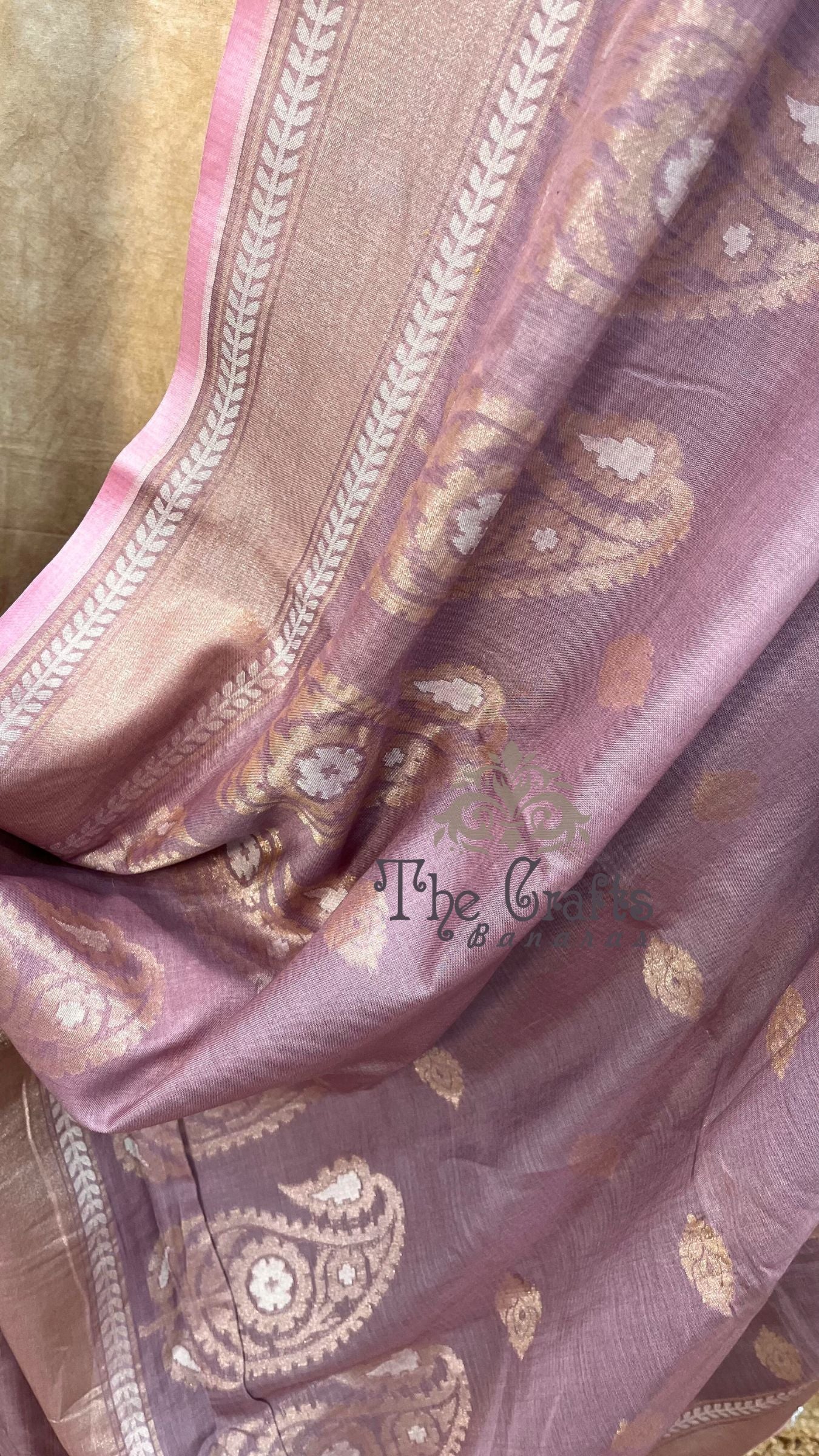 Pure Ektara Cotton Jamdani Banarasi Saree - Alfi