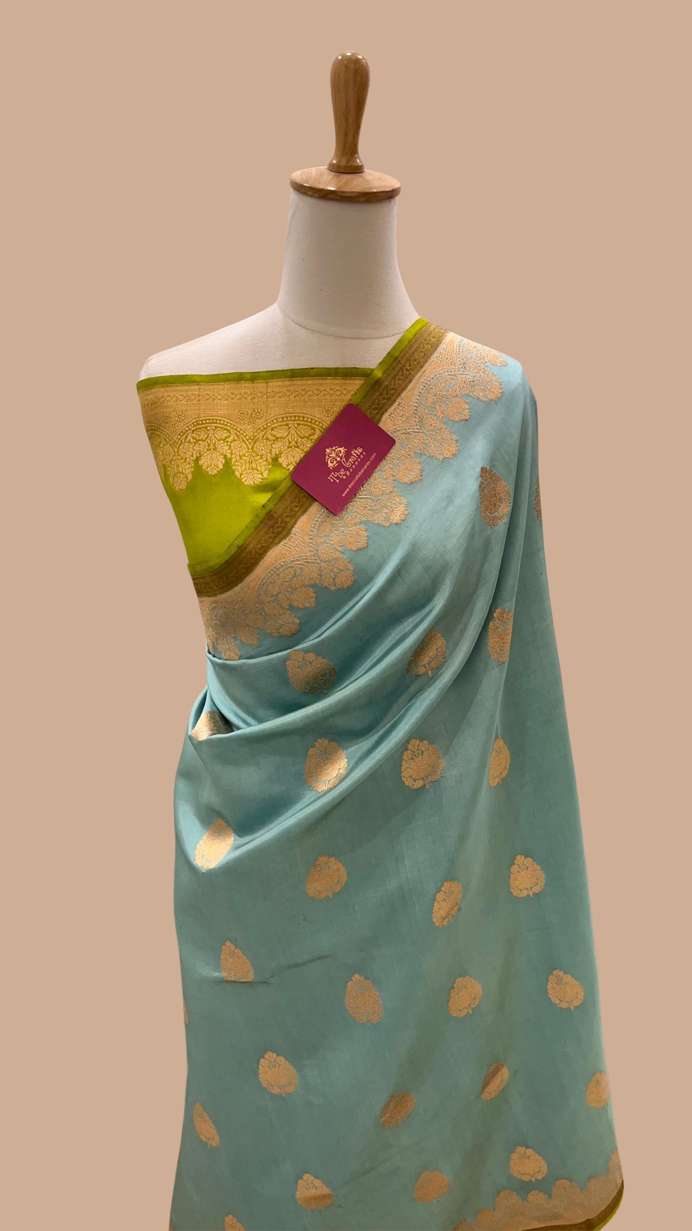 Pure Mango Silk Handloom Banarasi Saree