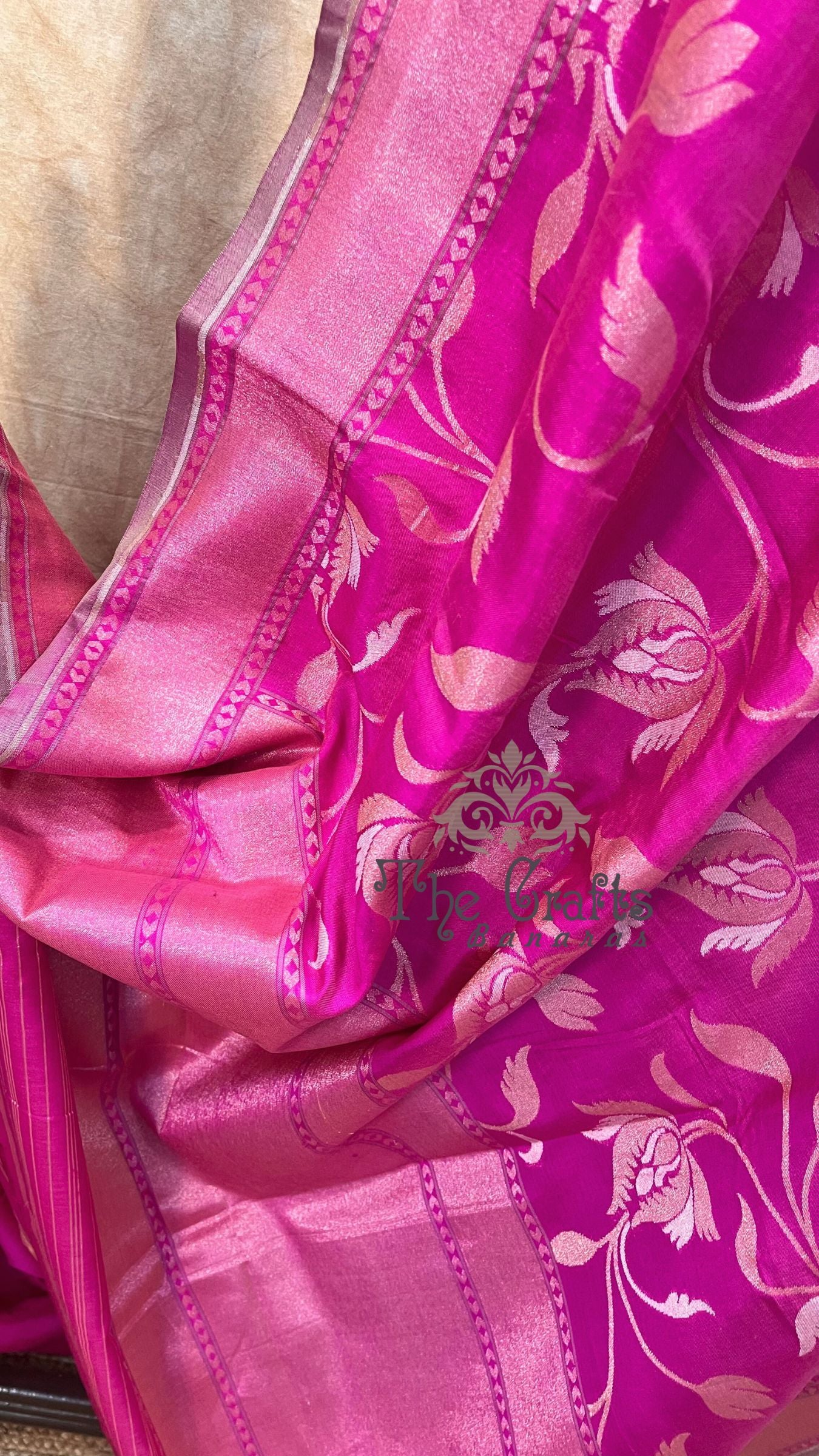 Pure Ektara Cotton Jamdani Banarasi Saree - Alfi