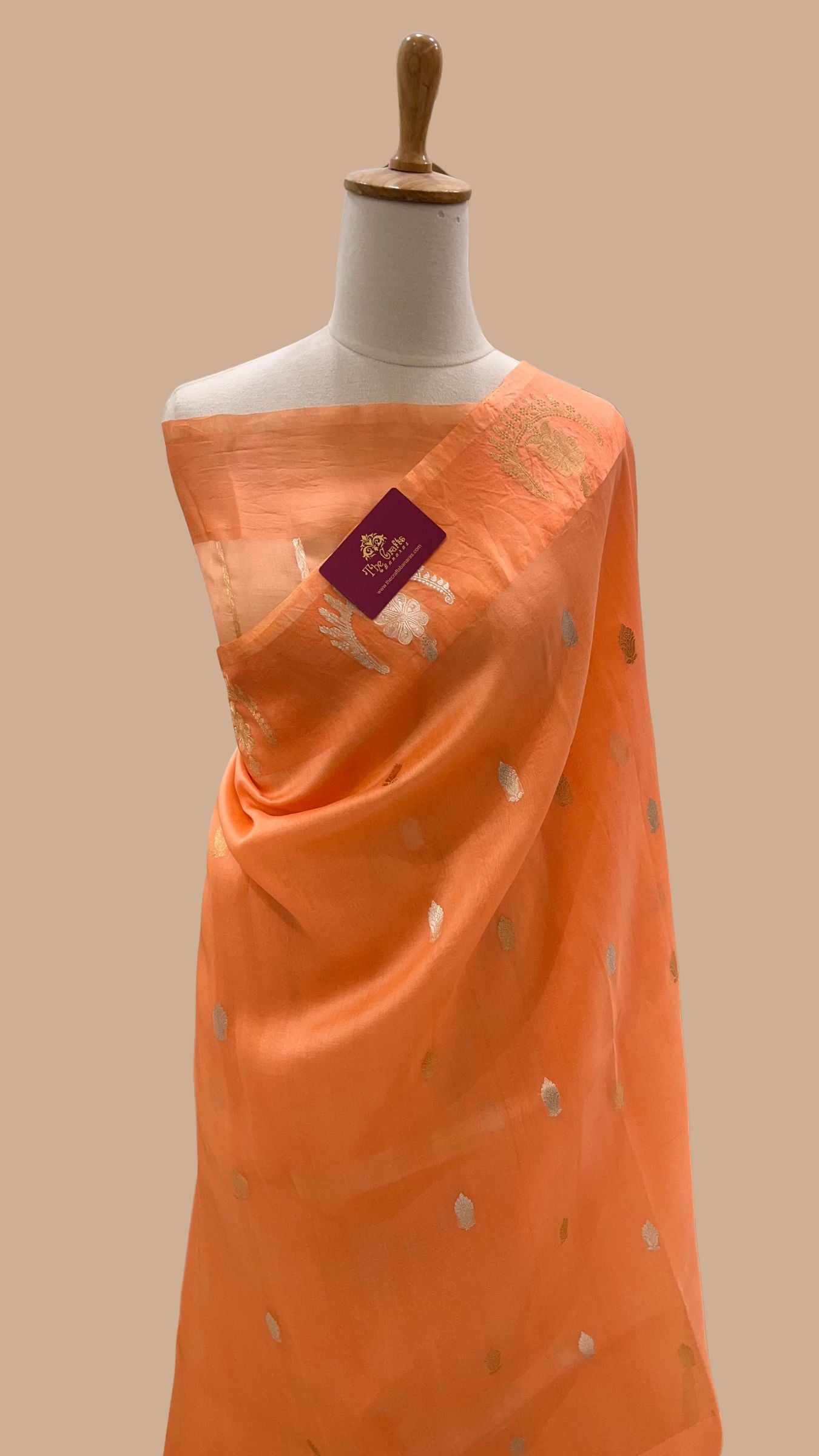 Pure Kora Silk Handloom Banarasi Saree