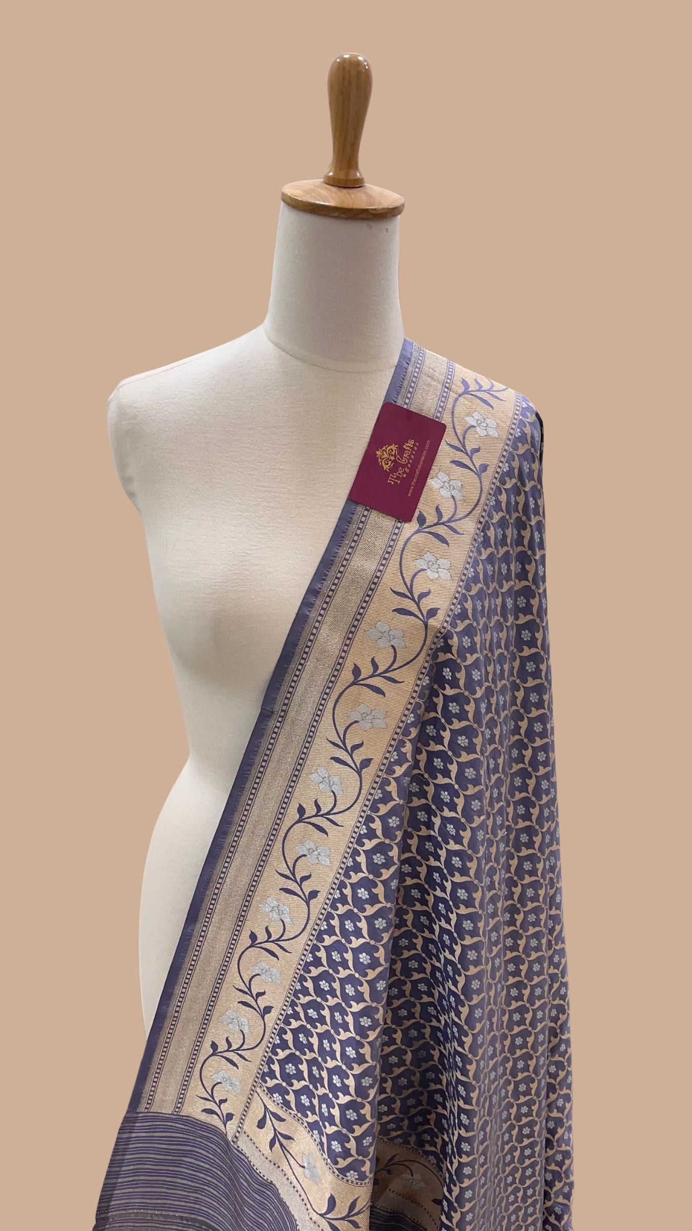 Pure Katan Silk Banarasi Handloom Dupatta