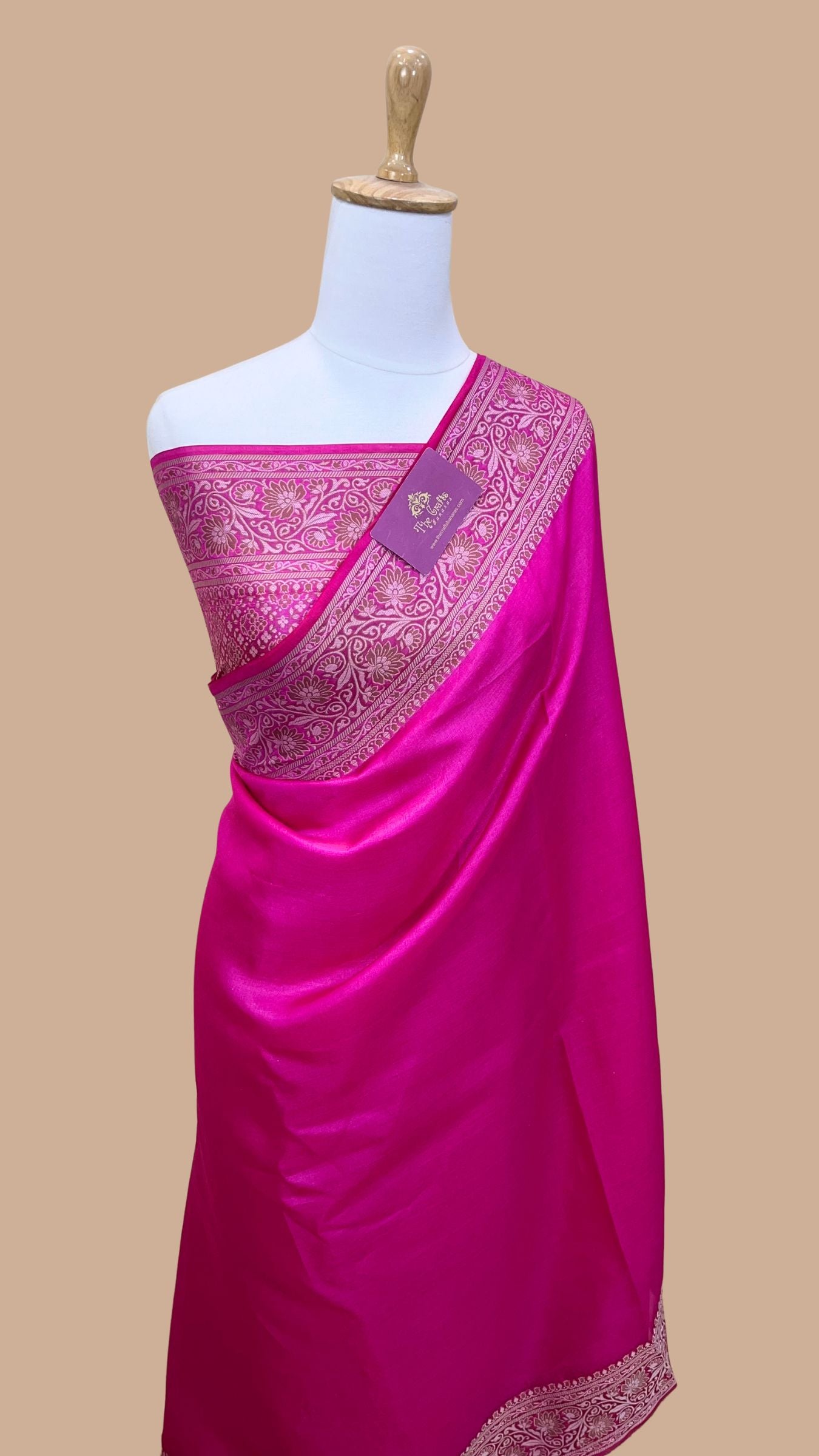 Pure Butter Crepe Banarasi Saree
