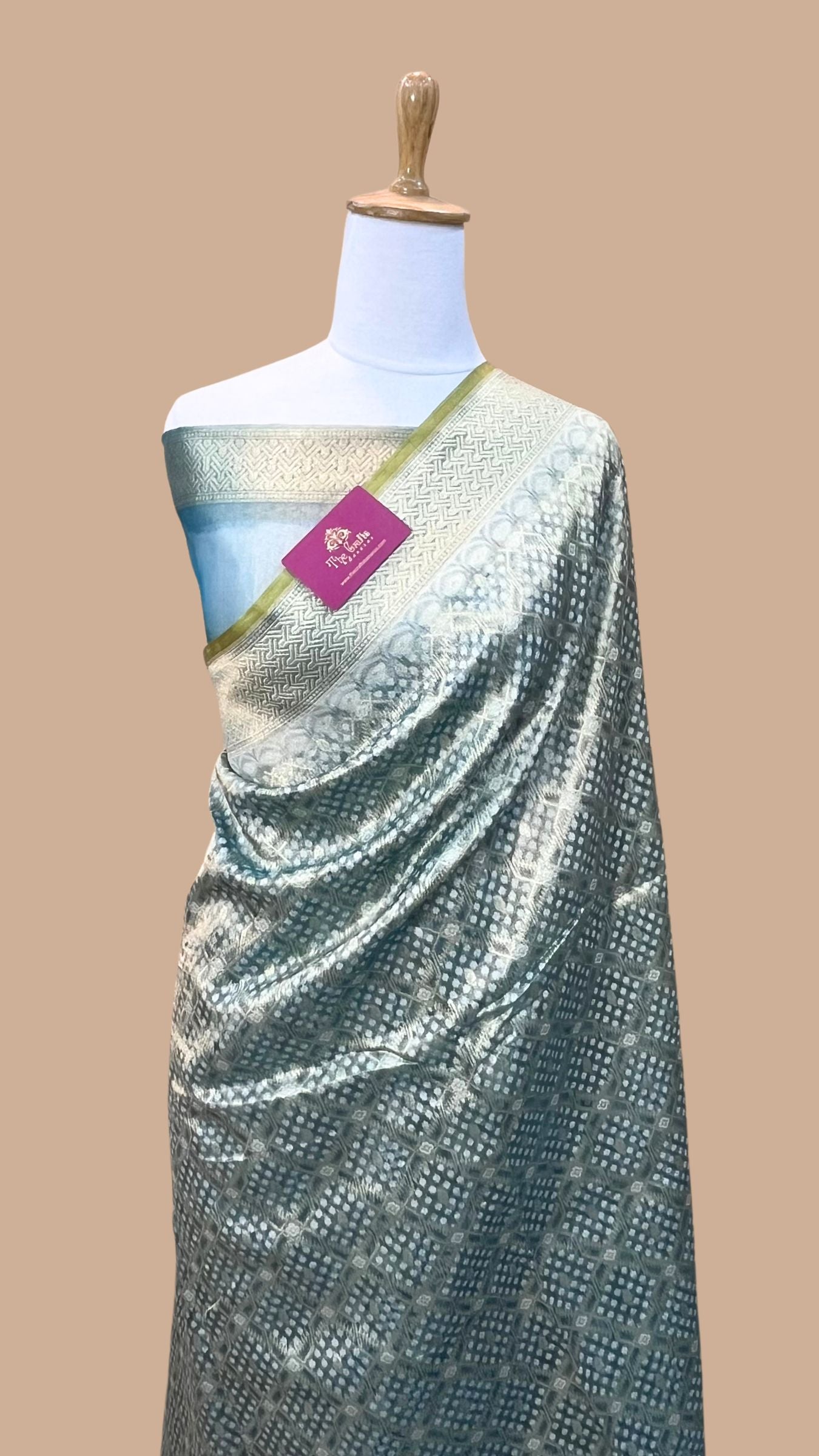 Pure Tissue Silk Handloom Banarasi Saree - Reshmi Zari