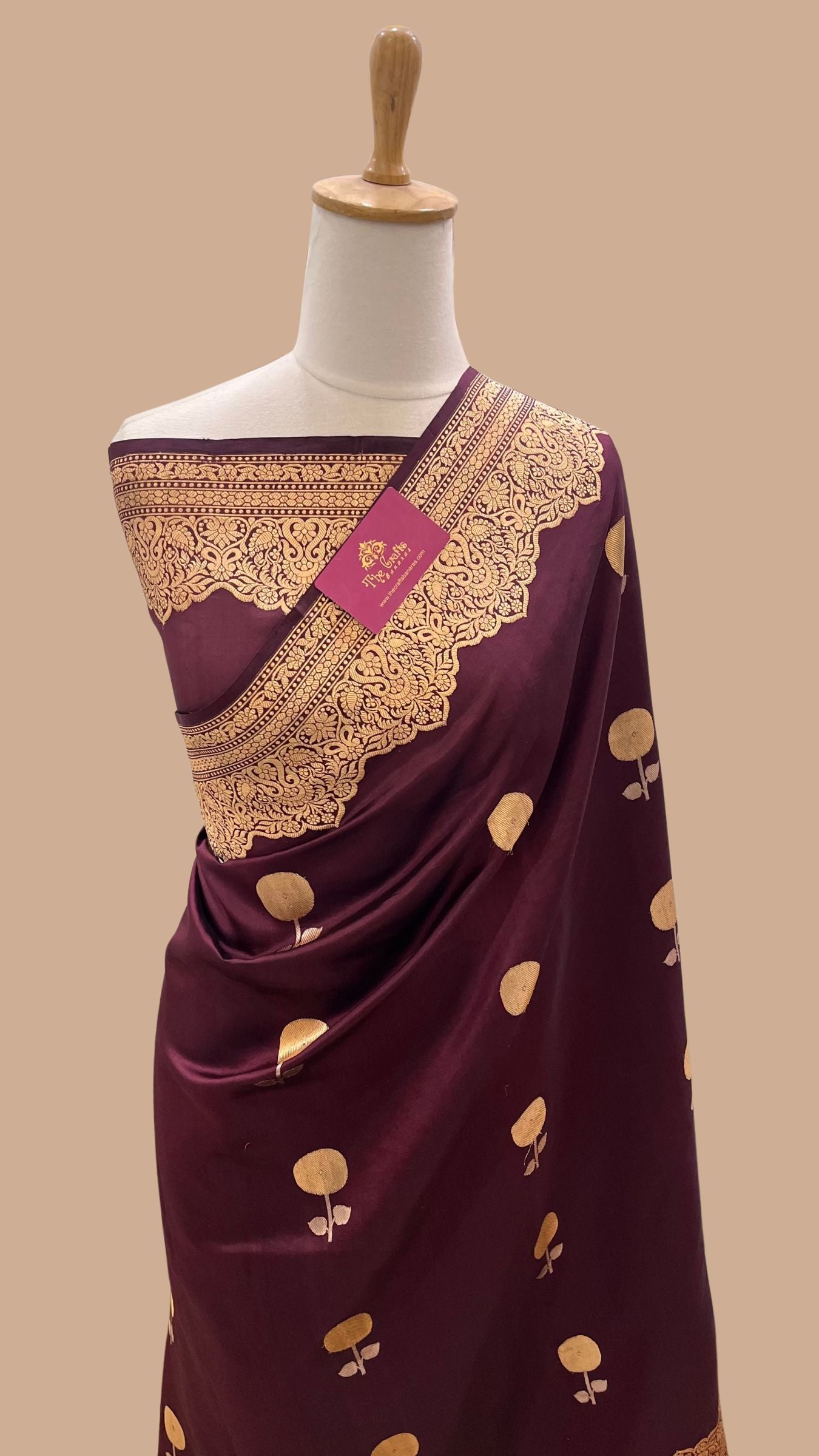 Pure Mango Silk Handloom Banarasi Saree