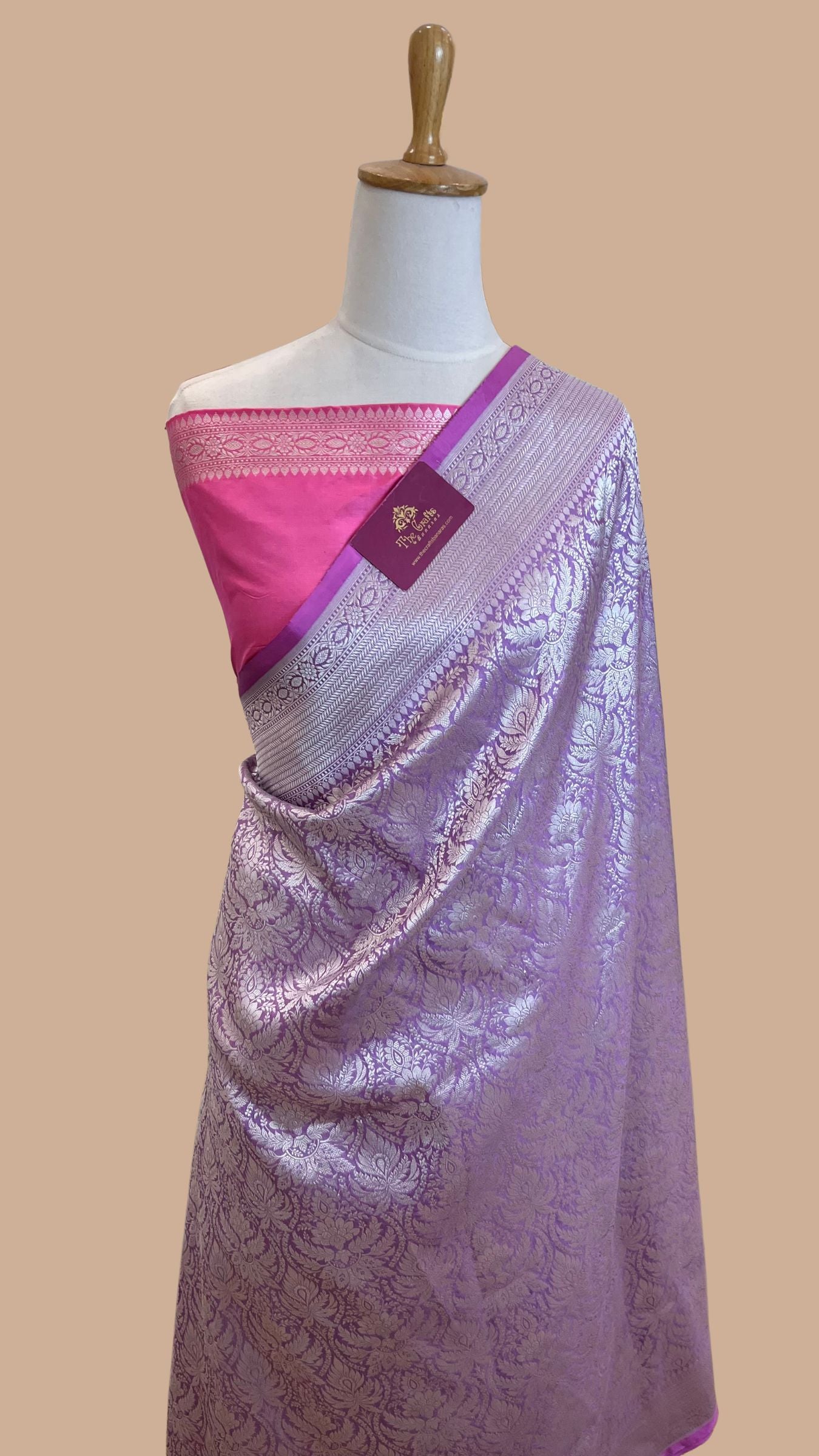 Pure Katan Silk Handloom Banarasi Saree - Tanchui Brocade