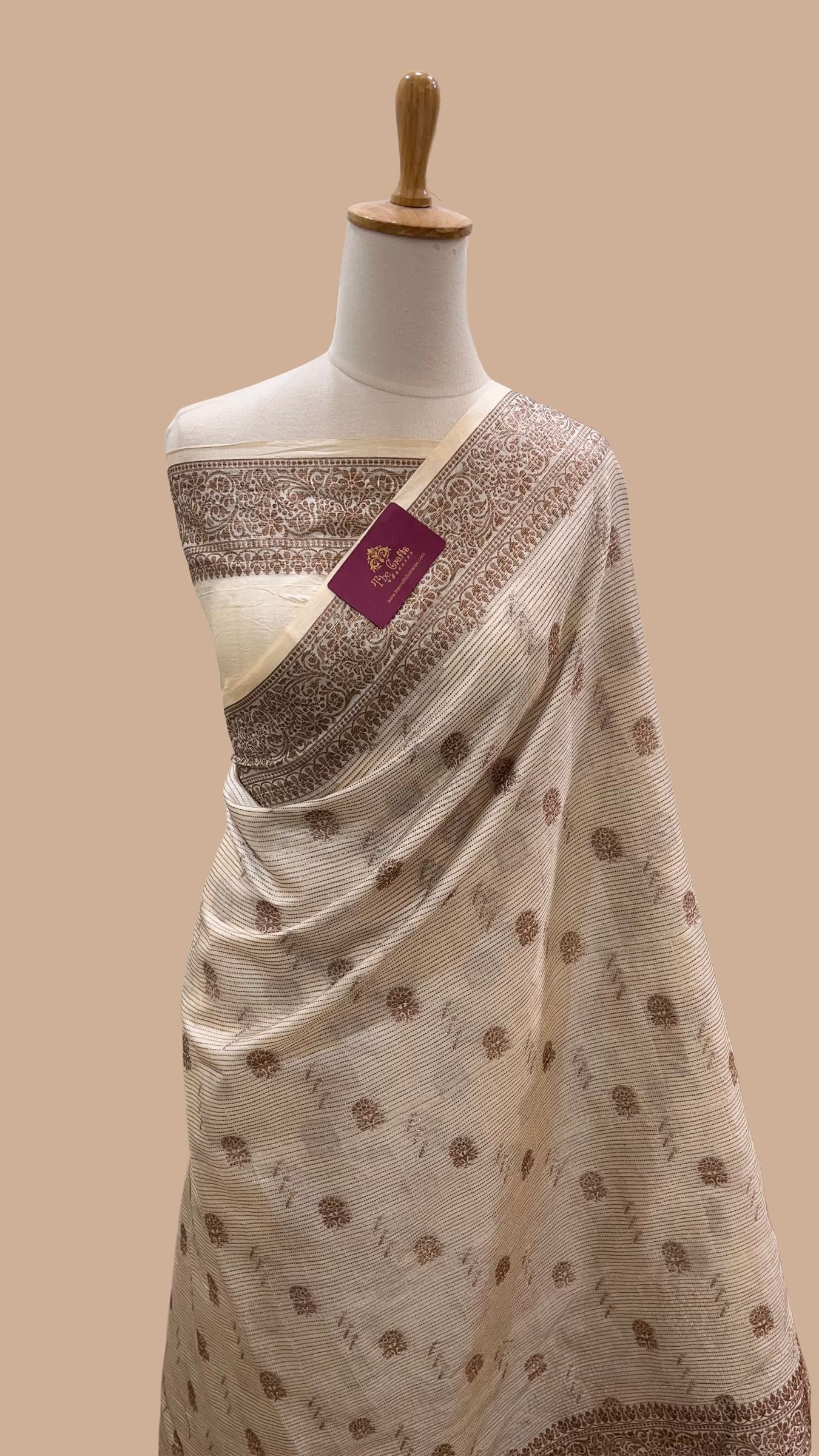 Pure Tussar Silk Banarasi Saree
