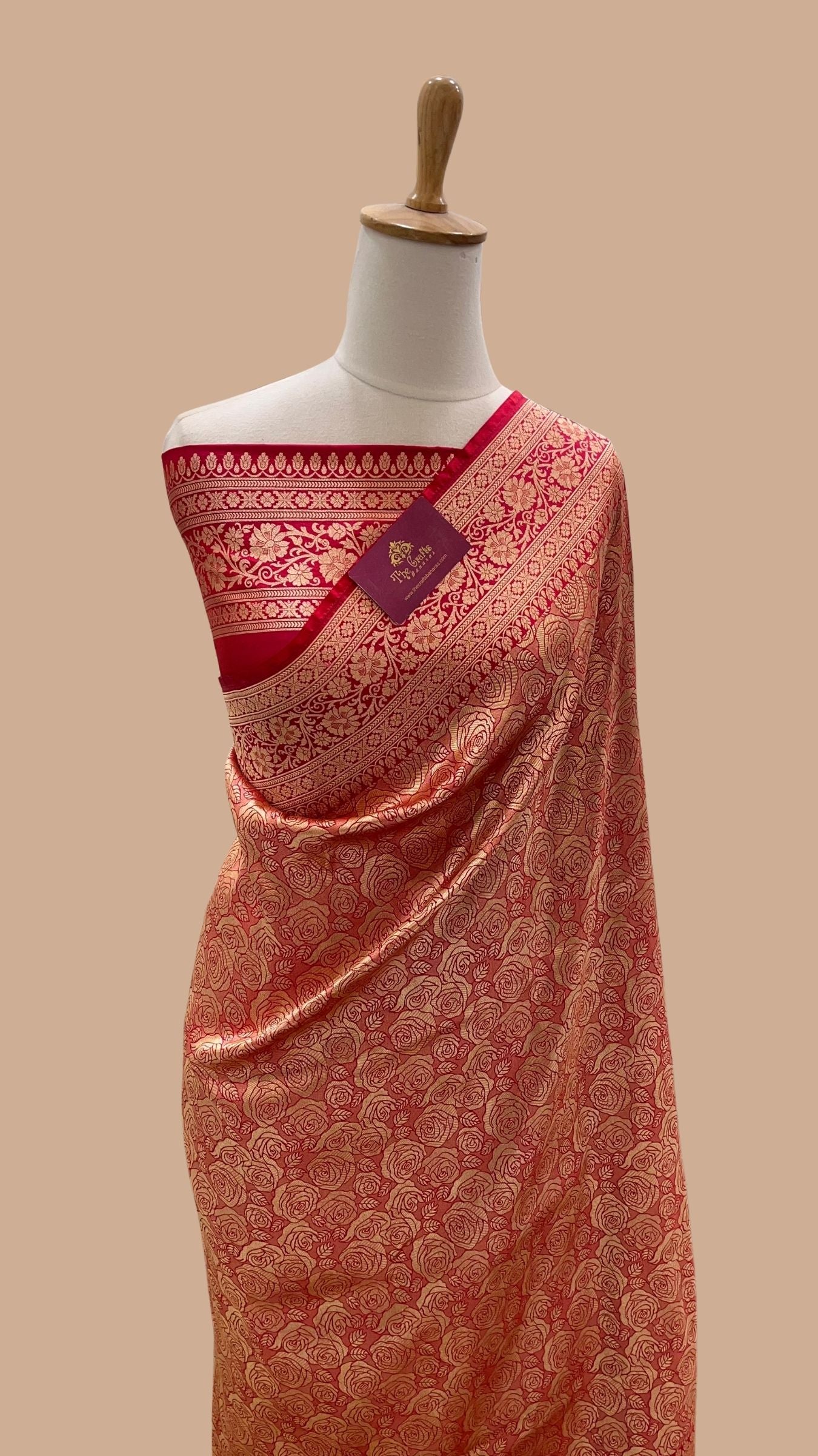 Pure Katan Silk Handloom Banarasi Saree - Tanchui Brocade