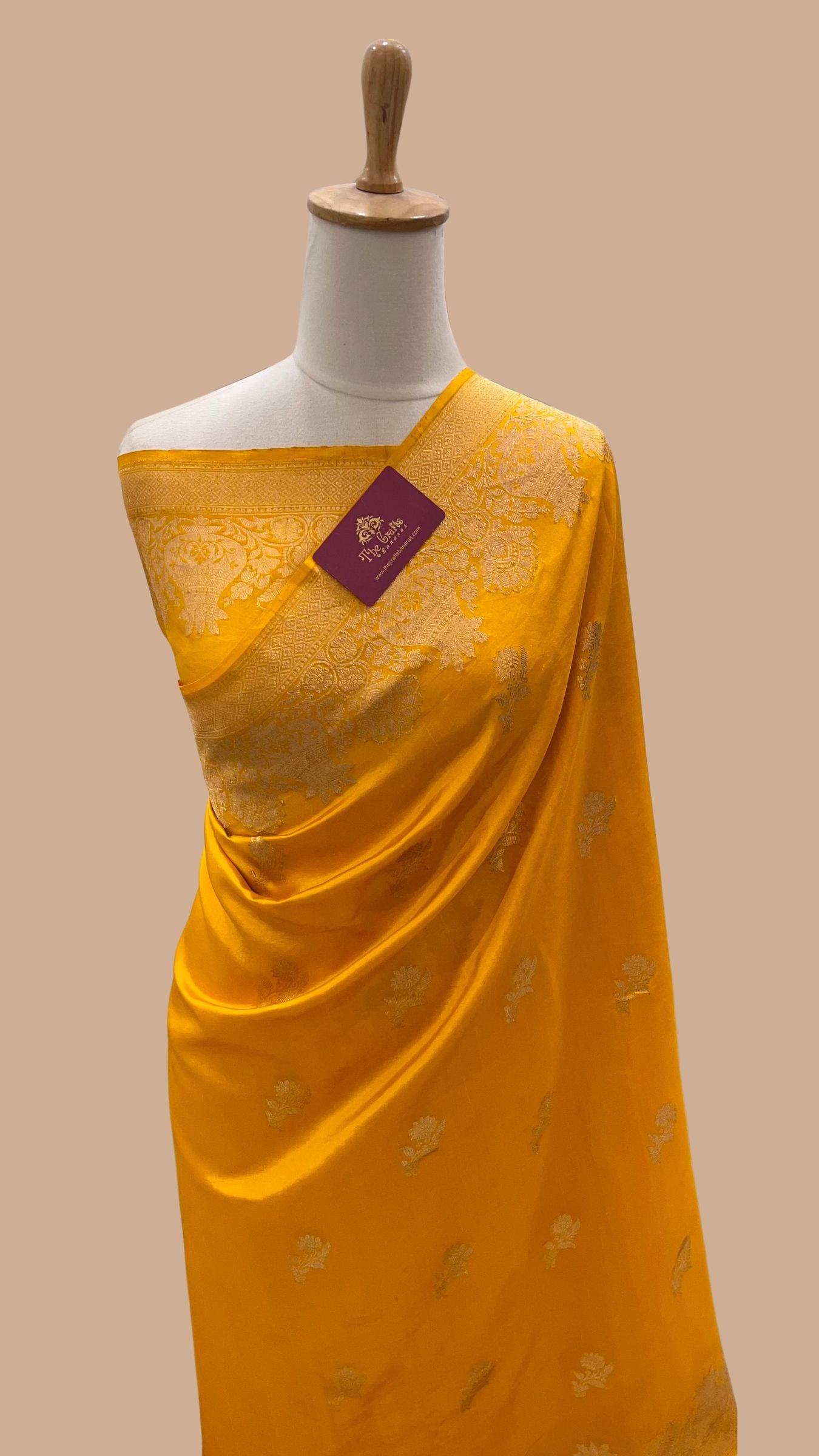 Pure Mango Silk Handloom Banarasi Saree