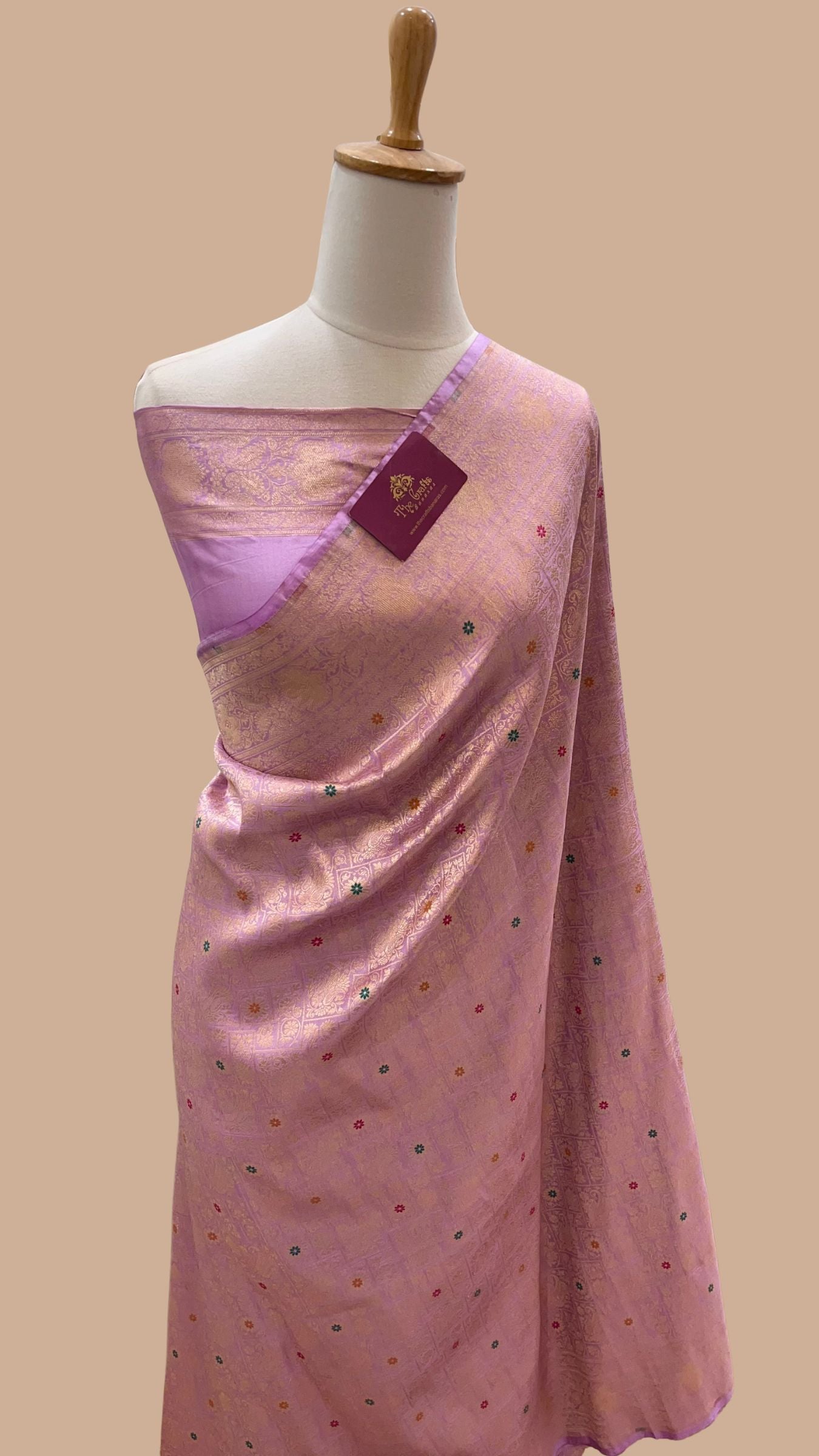 Pure Katan Silk Handloom Banarasi Saree - Tanchui Brocade Meena