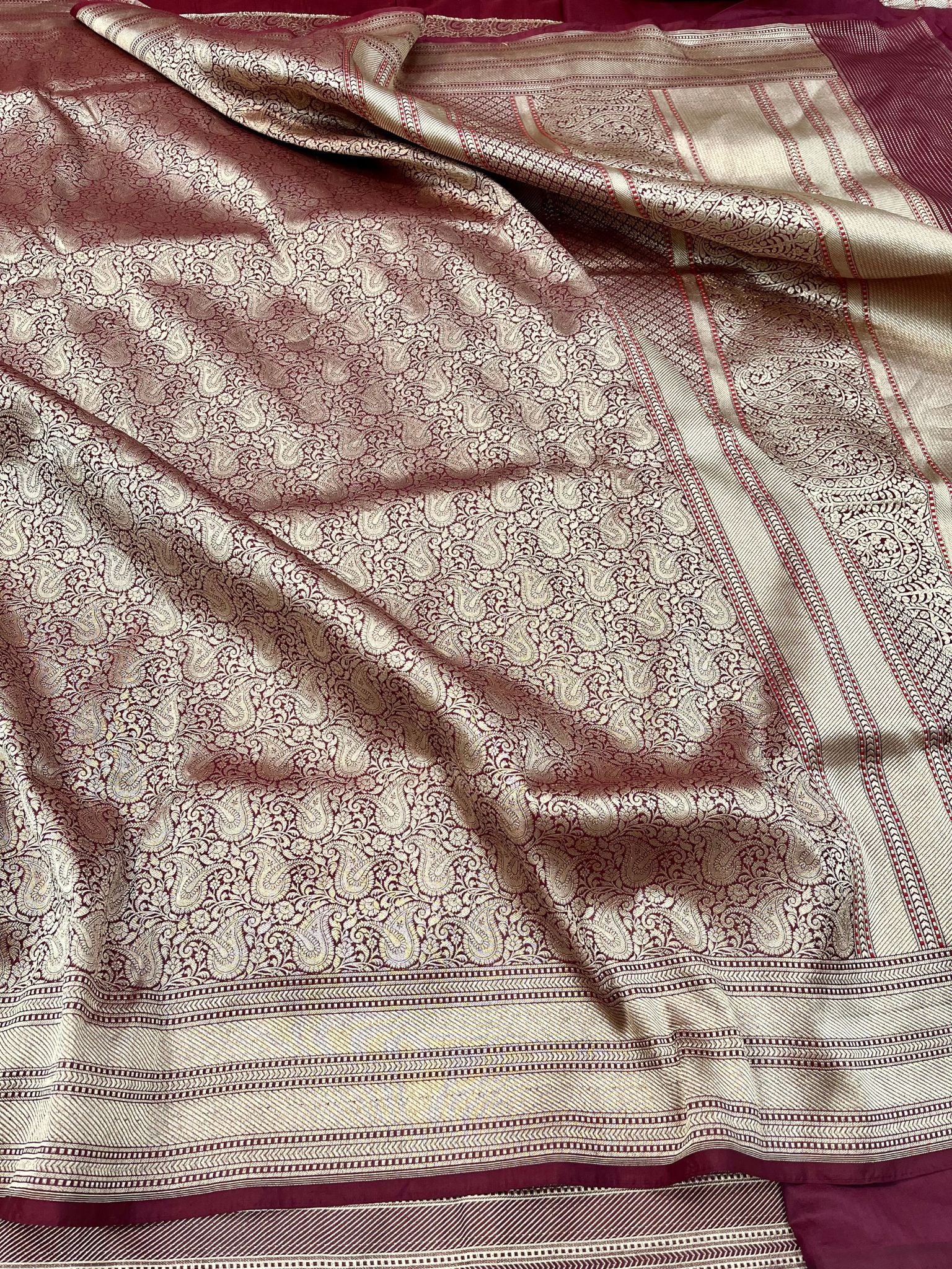 Pure Katan Silk Handloom Banarasi Saree - Tanchui Brocade