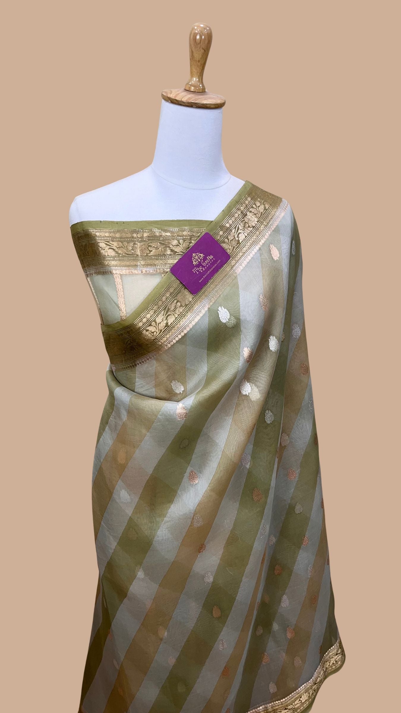 Pure Kora Silk Handloom Banarasi Saree