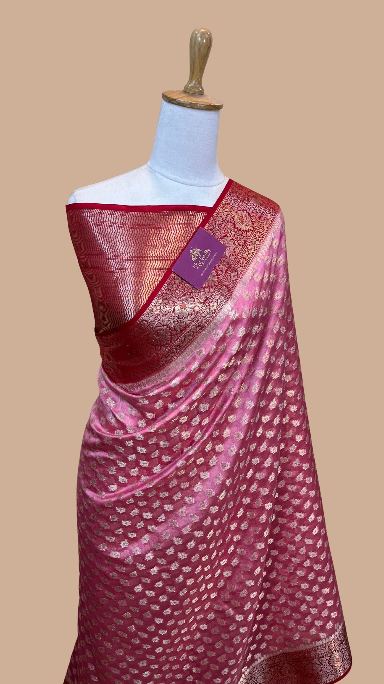 Pure Dupion Silk Banarasi Saree