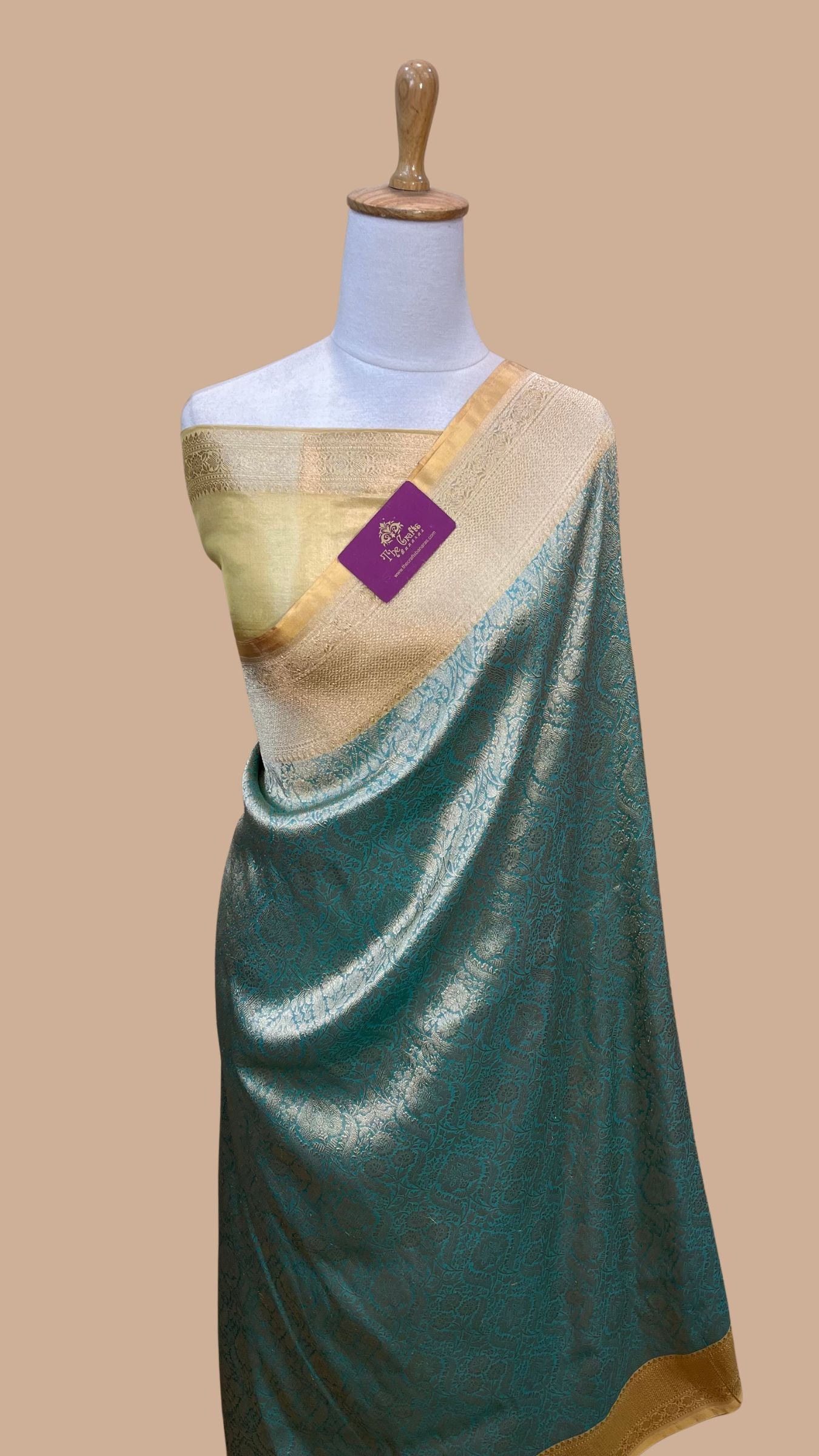 Pure Katan Tissue Silk Handloom Banarasi Saree - Tanchui Brocade