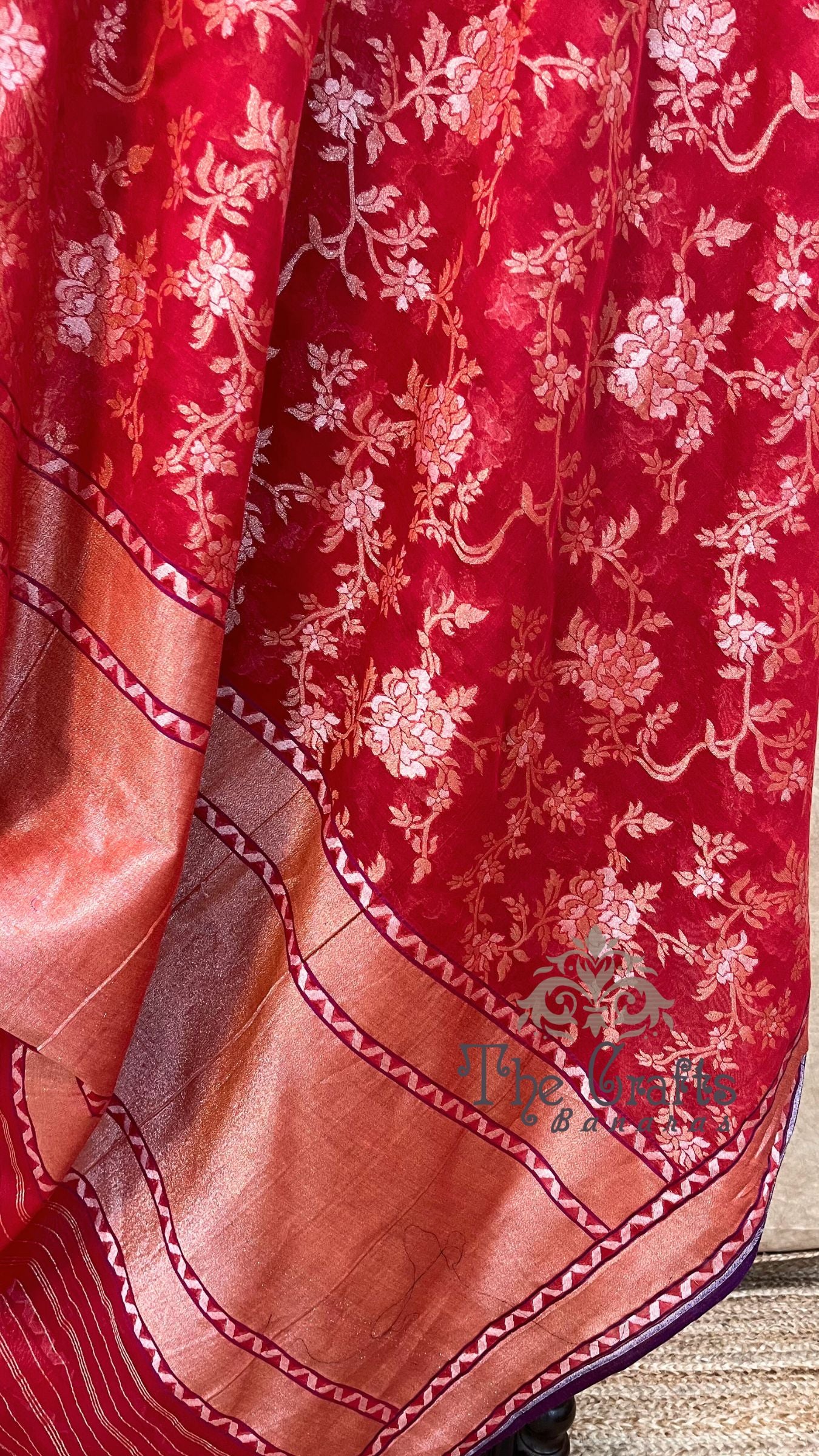 Pure Ektara Cotton Jamdani Banarasi Saree - Alfi