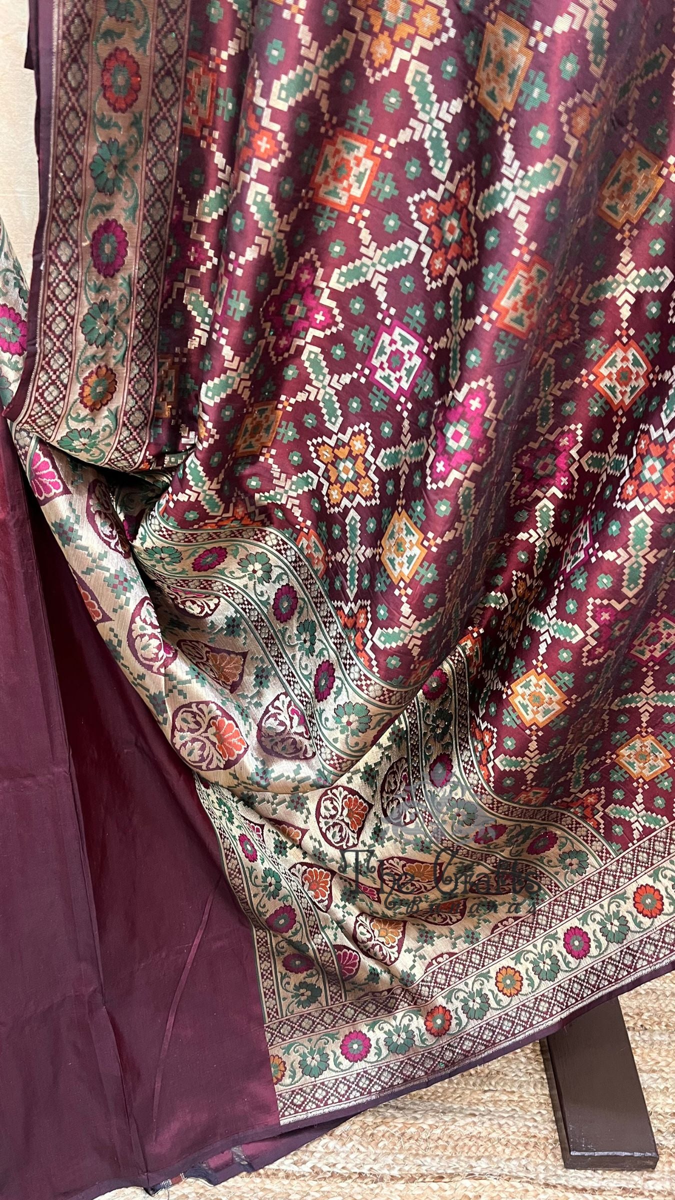 Pure Ektara Cotton Jamdani Banarasi Saree - Tilfi
