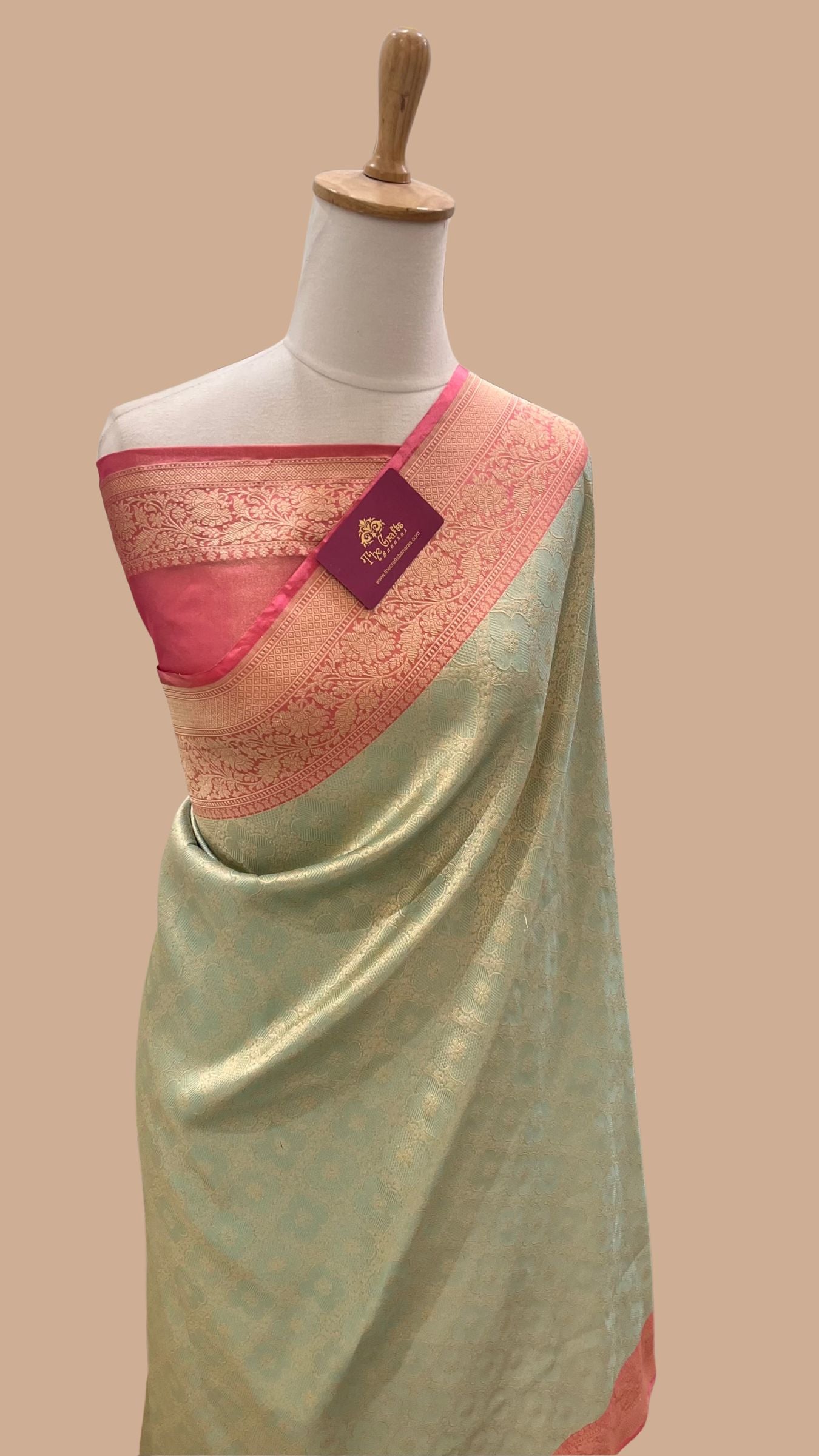 Pure Katan Silk Handloom Banarasi Saree - Tanchui Brocade
