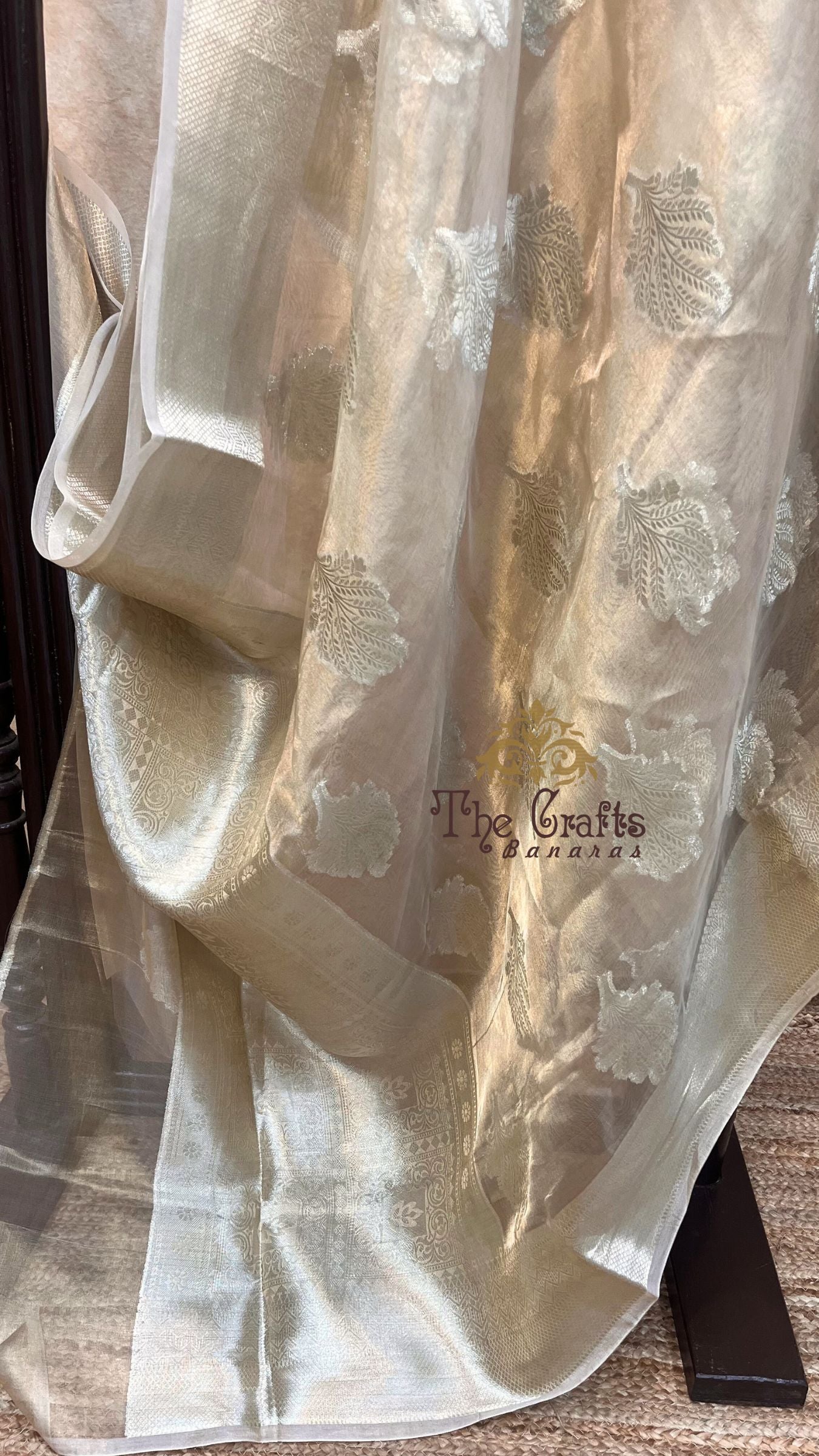 Pure Kora Silk Handloom Banarasi Saree