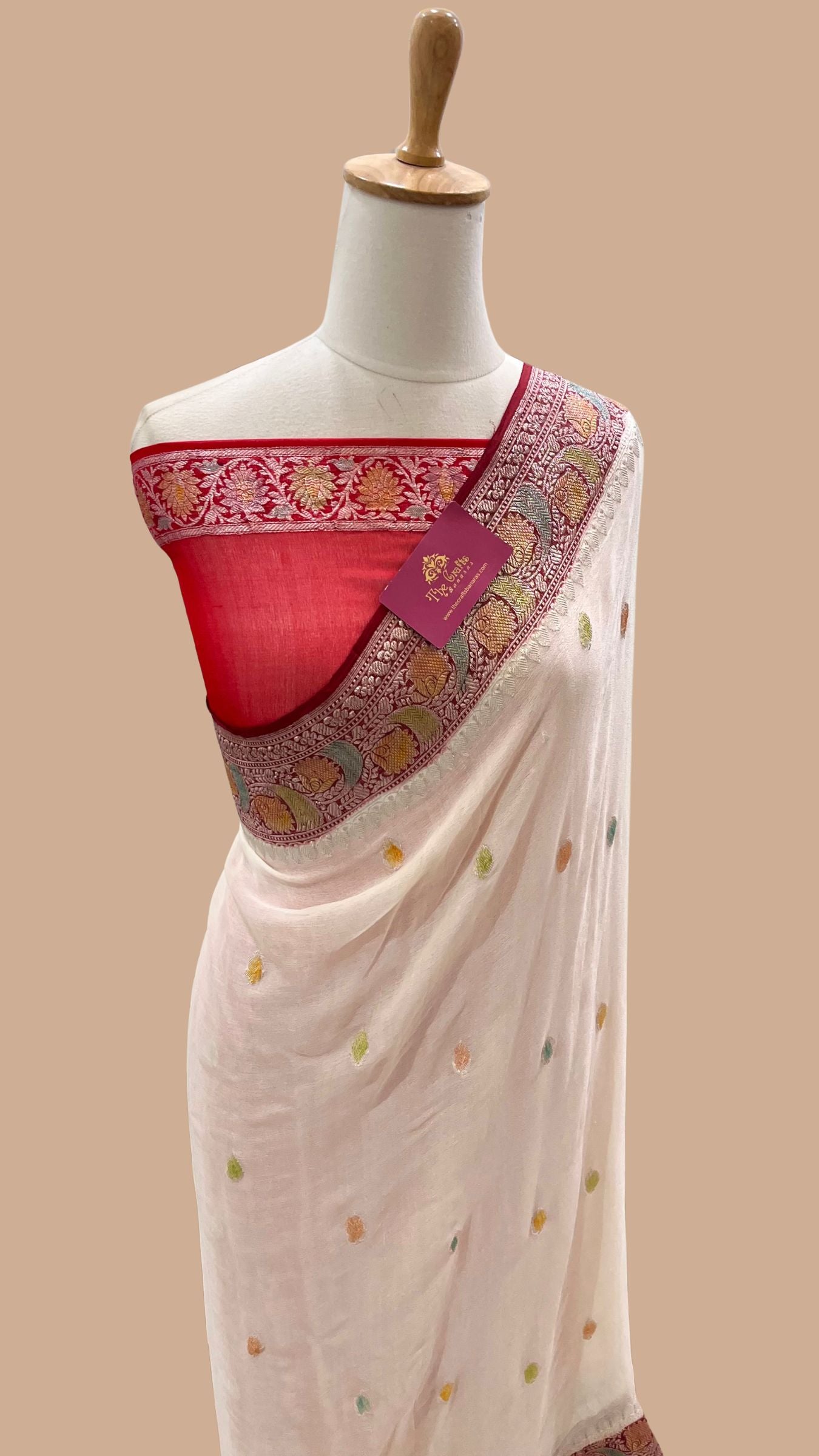 Pure Georgette Handloom Banarasi Saree
