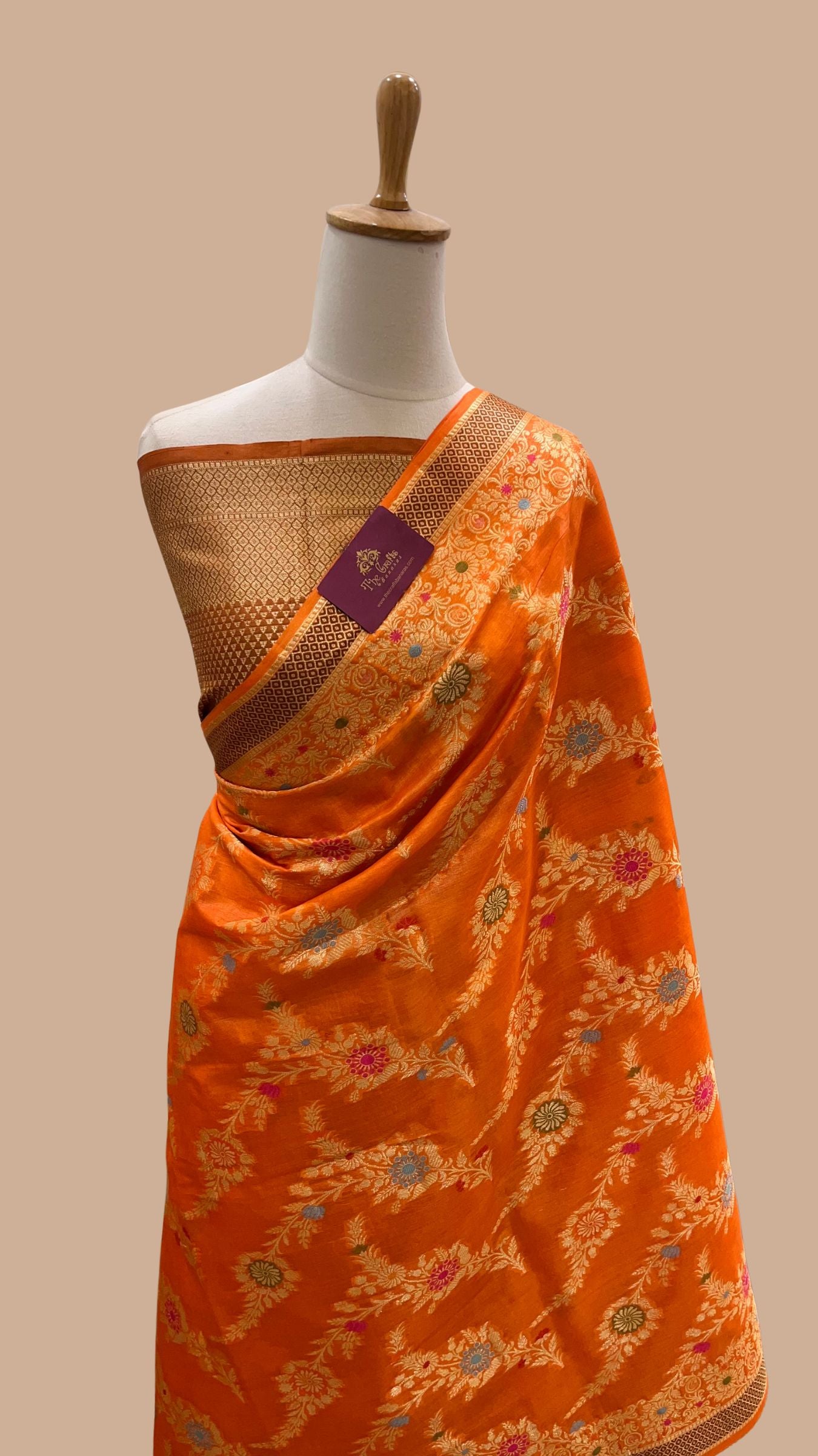 Pure Tussar Silk Banarasi Saree