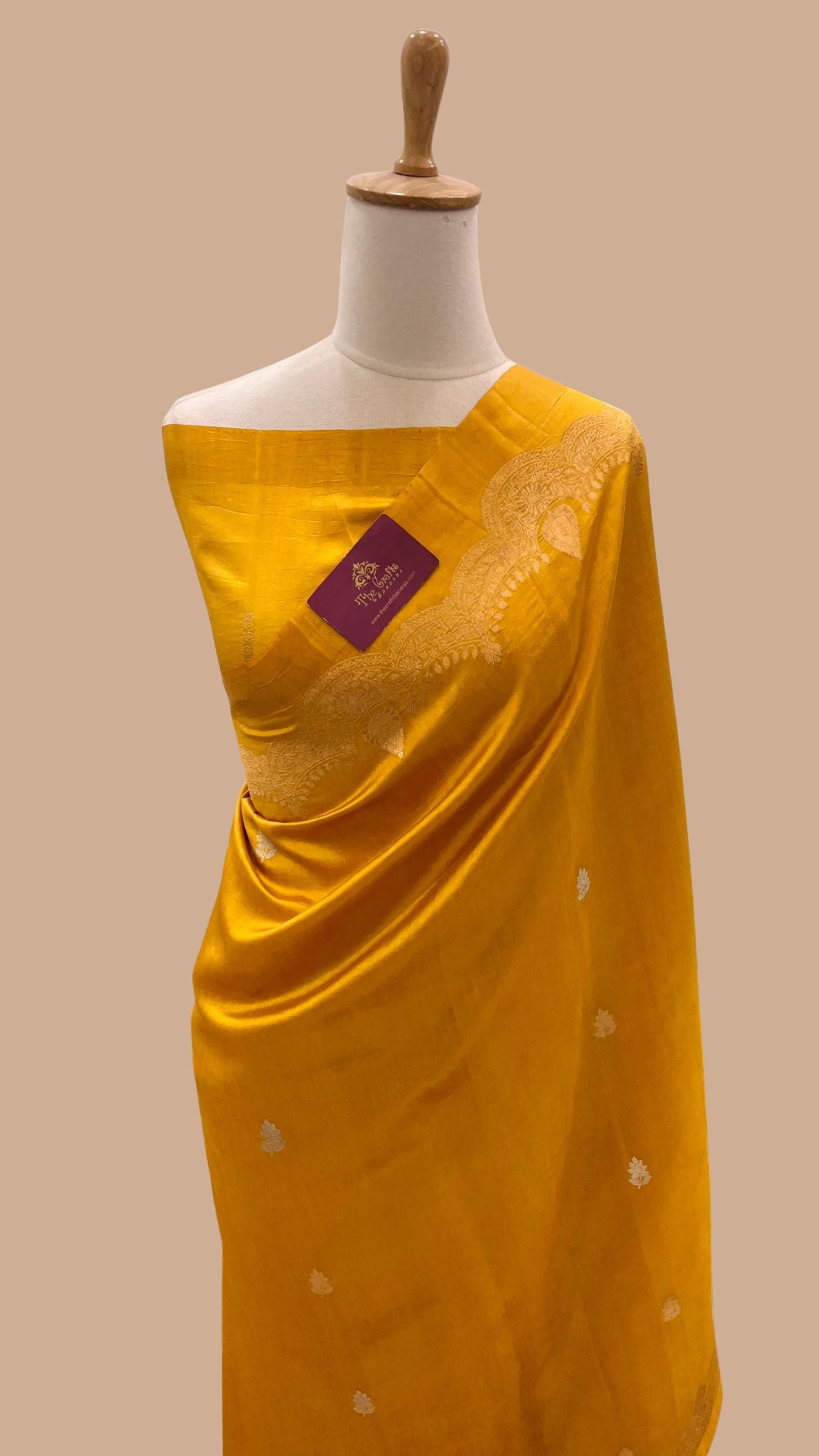 Pure Mango Silk Handloom Banarasi Saree
